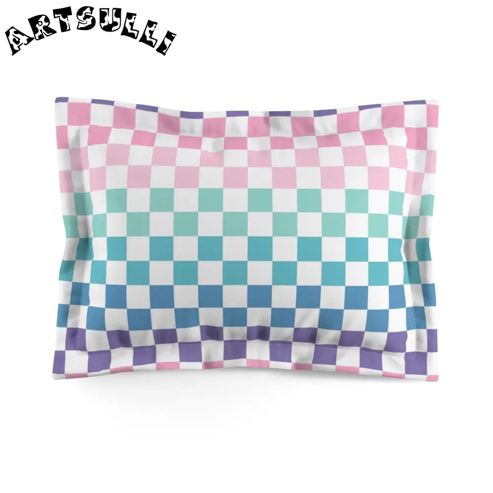 JAKKOUTTHEBXX Vaporwave Rainbow Checkerboard Multi-Color Microfiber