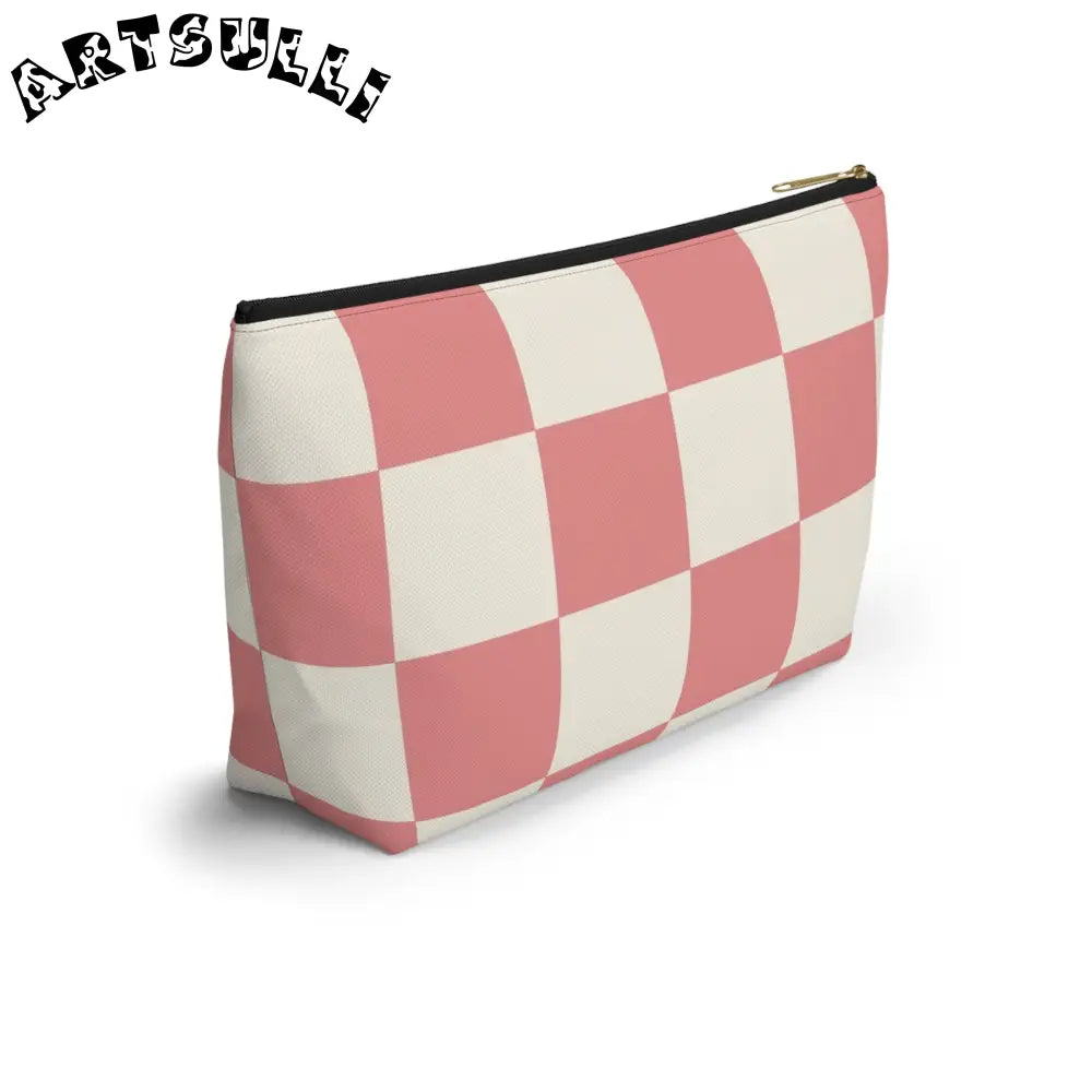 JAKKOUTTHEBXX Retro Checkered Grassland Sprites Accessory Pouch w