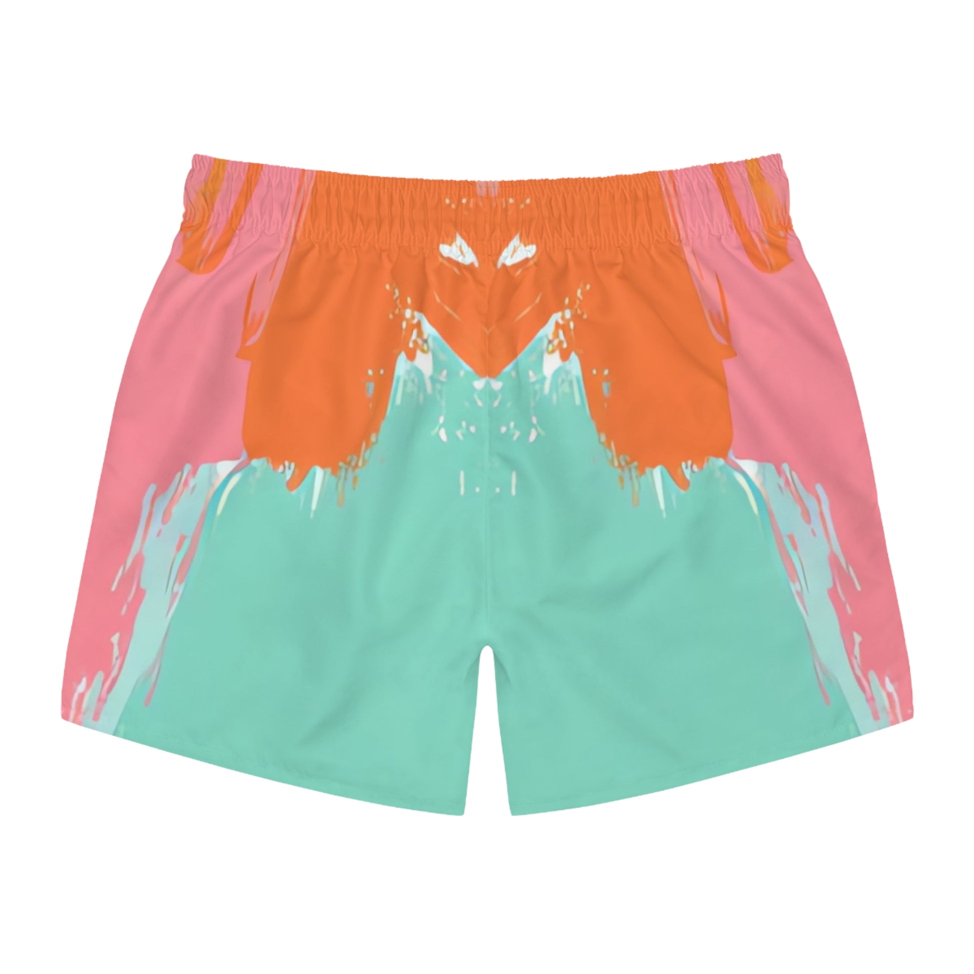 Preppy Pixel Bloom Swim Trunks (AOP), Artsulli - Art is Long, Life is Short, All Over Prints, , , , , , , 