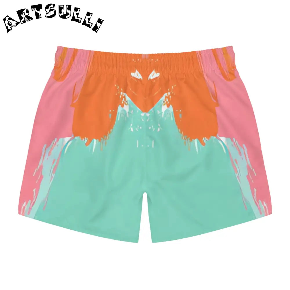 JAKKOUTTHEBXX Preppy Pixel Bloom Swim Trunks (AOP) JAKKOUTTHEBXX