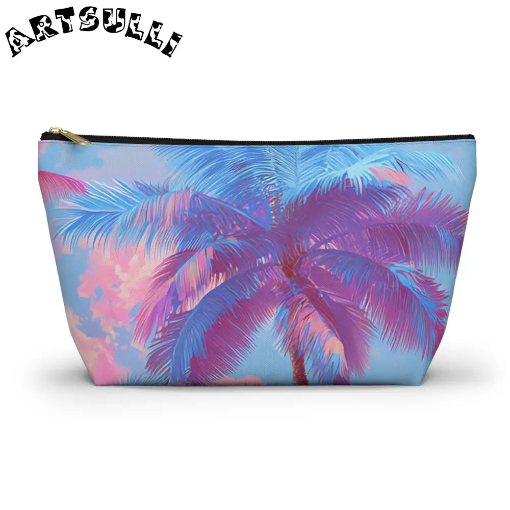 JAKKOUTTHEBXX Ethereal Pastel Palms Accessory Pouch w T-bottom