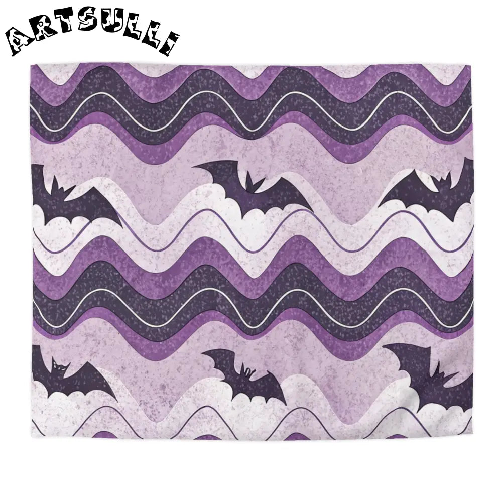 JAKKOUTTHEBXX Bat Wave Microfiber Duvet Cover JAKKOUTTHEBXX Artsulli