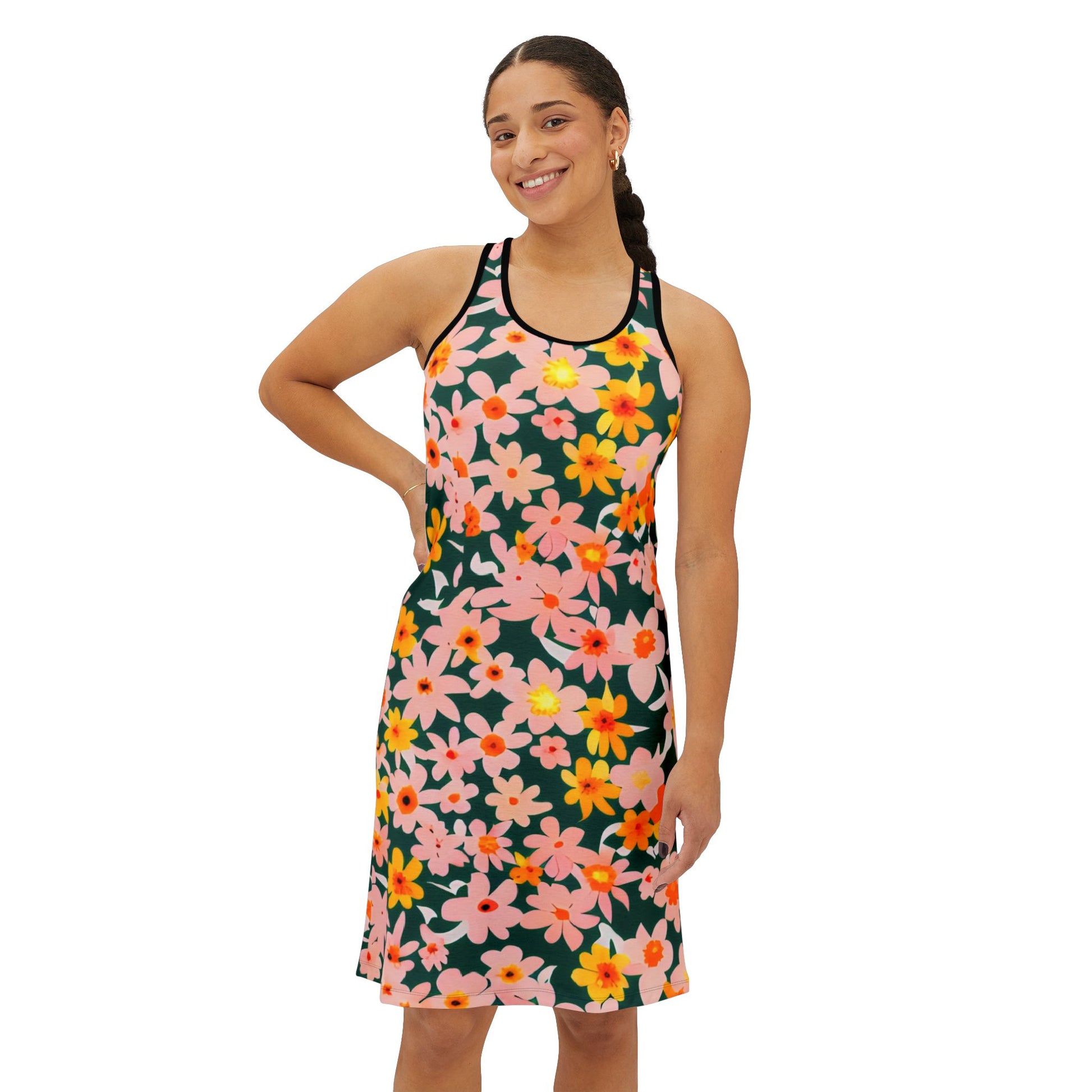Women's Racerback Dress (AOP), Artsulli - Art is Long, Life is Short, Tank Top, , , , , , , 
