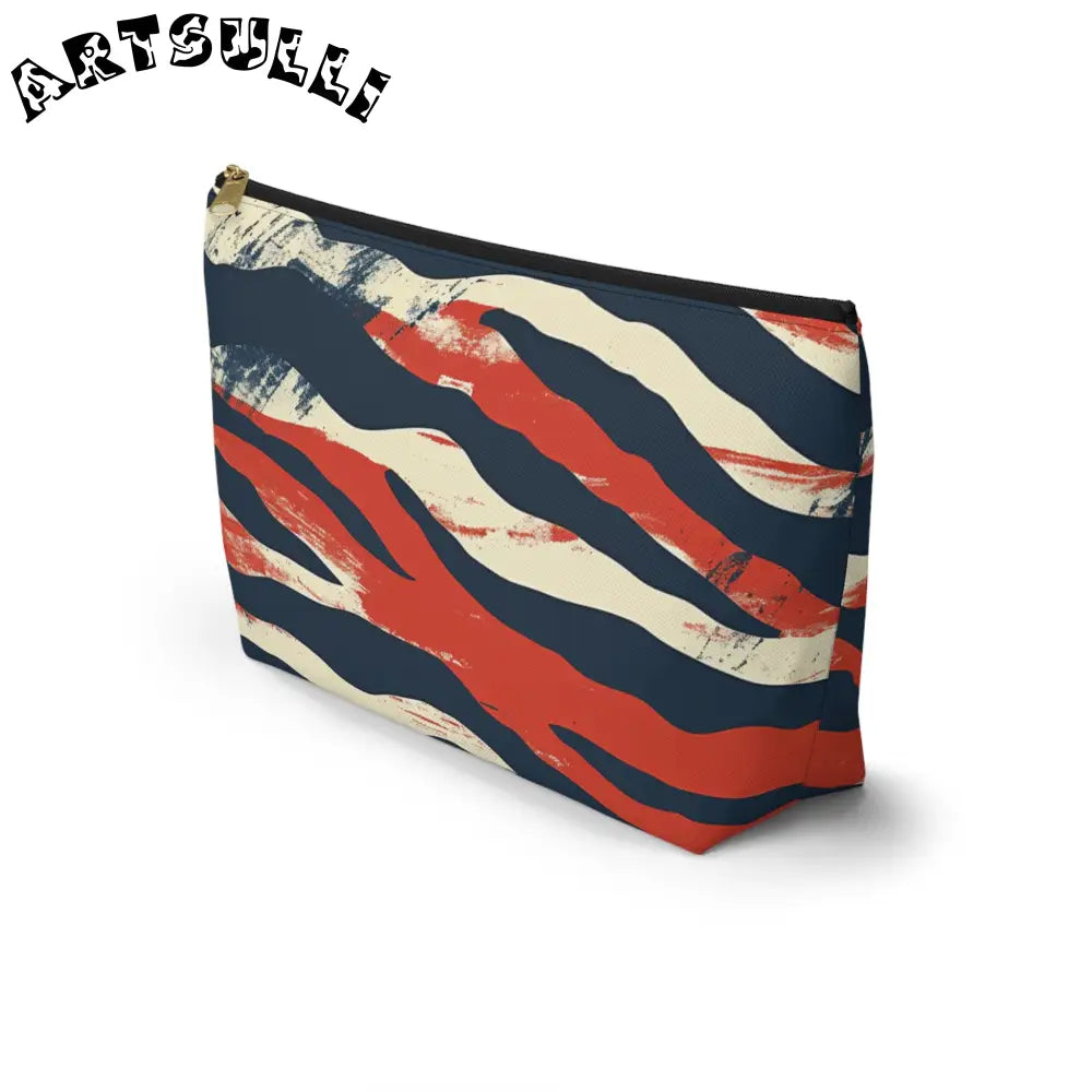 JAKKOUTTHEBXX Capricious Tiger Wave Accessory Pouch w T-bottom