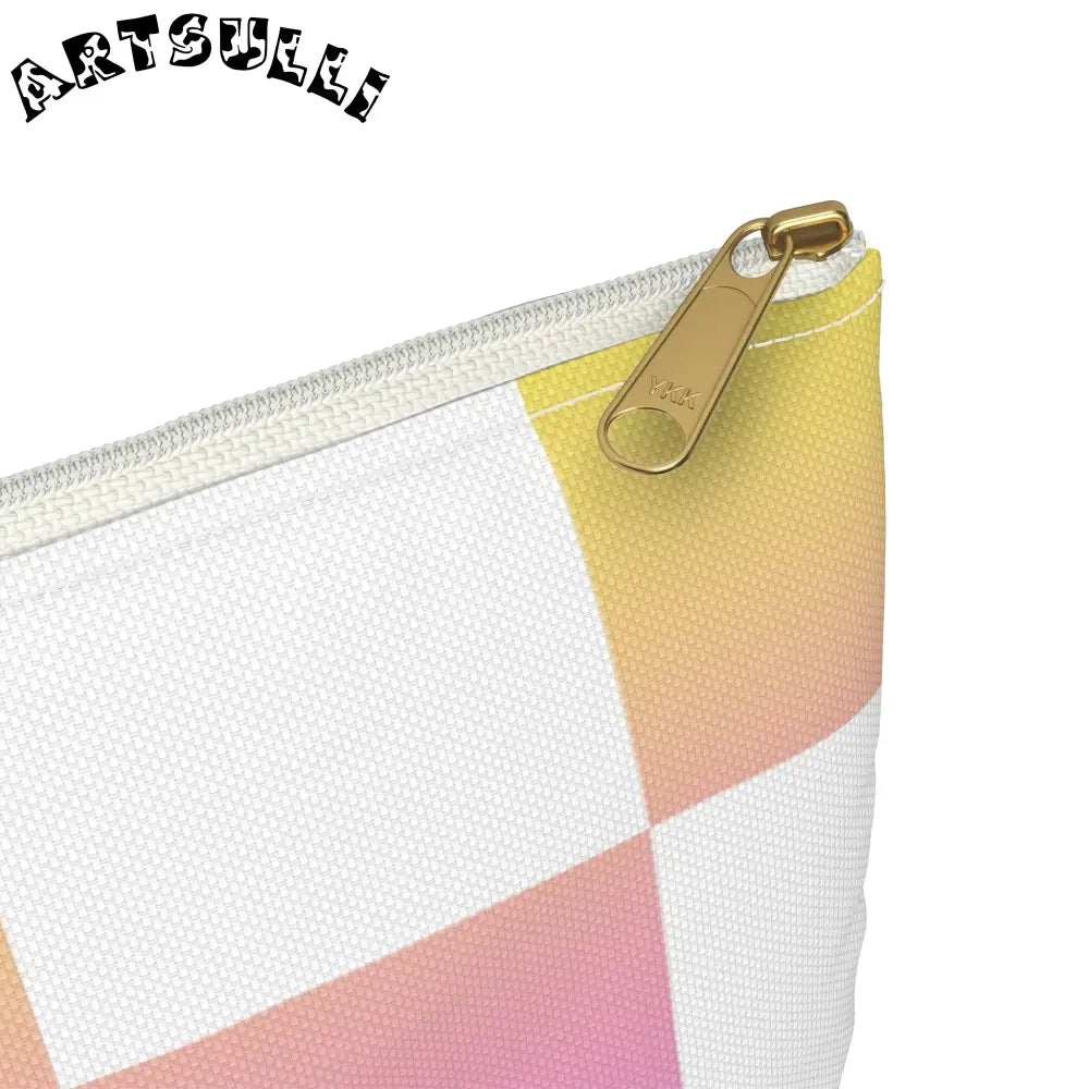 JAKKOUTTHEBXX Vaporwave Check Accessory Pouch JAKKOUTTHEBXX Artsulli
