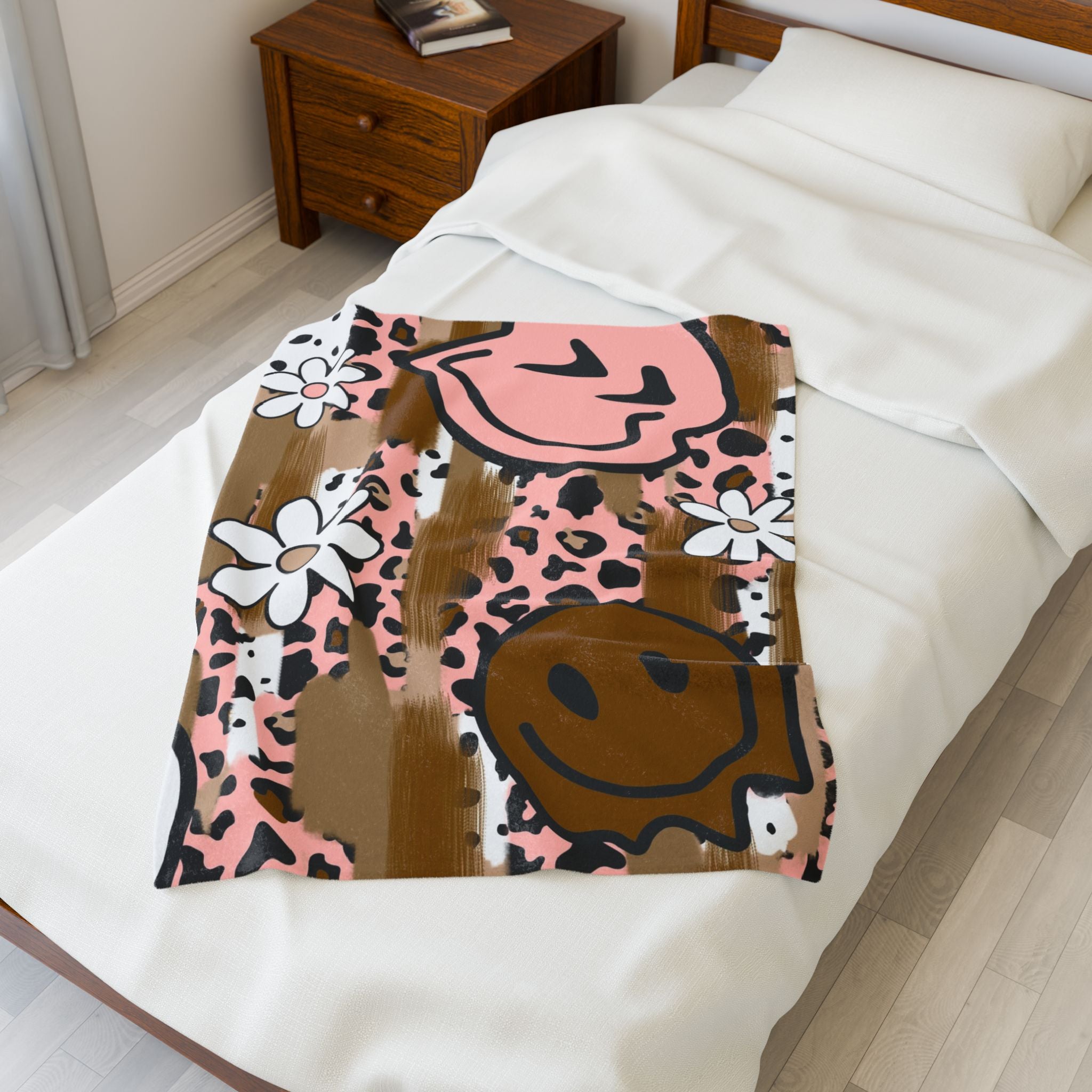 Sutfin Ghosts Pop Art Velveteen Plush Blanket, Artsulli - Art is Long, Life is Short, All Over Prints, , , , , , , 