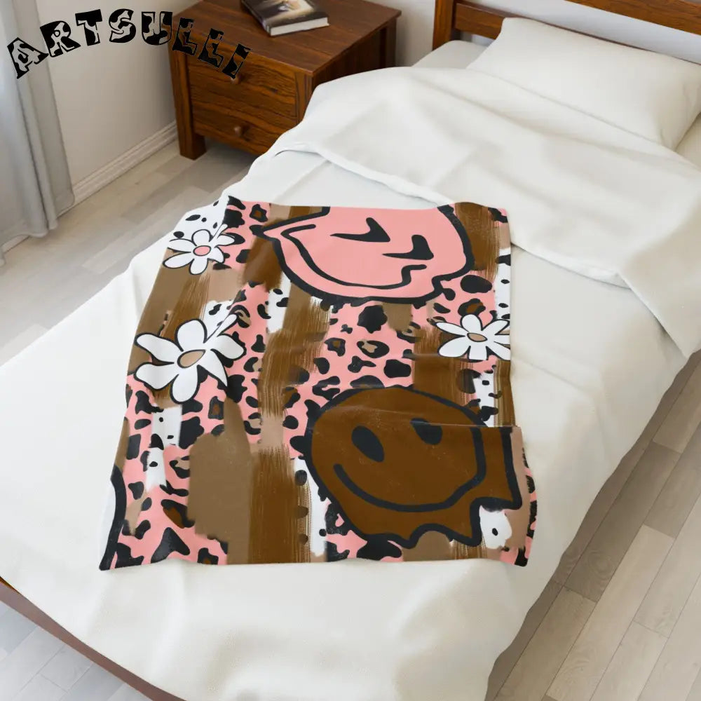 JAKKOUTTHEBXX Sutfin Ghosts Pop Art Velveteen Plush Blanket
