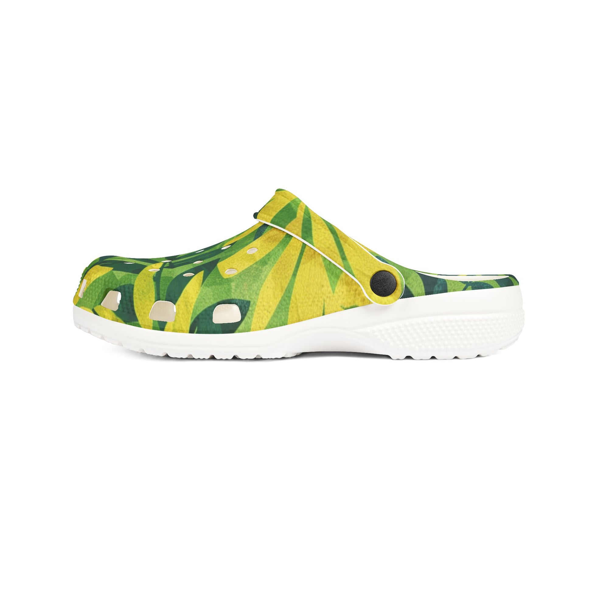 Green Leaf x Yellow Leaf x Tropical x Jungle EVA Foam Rubber Shoes (AOP), Artsulli - Art is Long, Life is Short, Shoes, , , , , , , 
