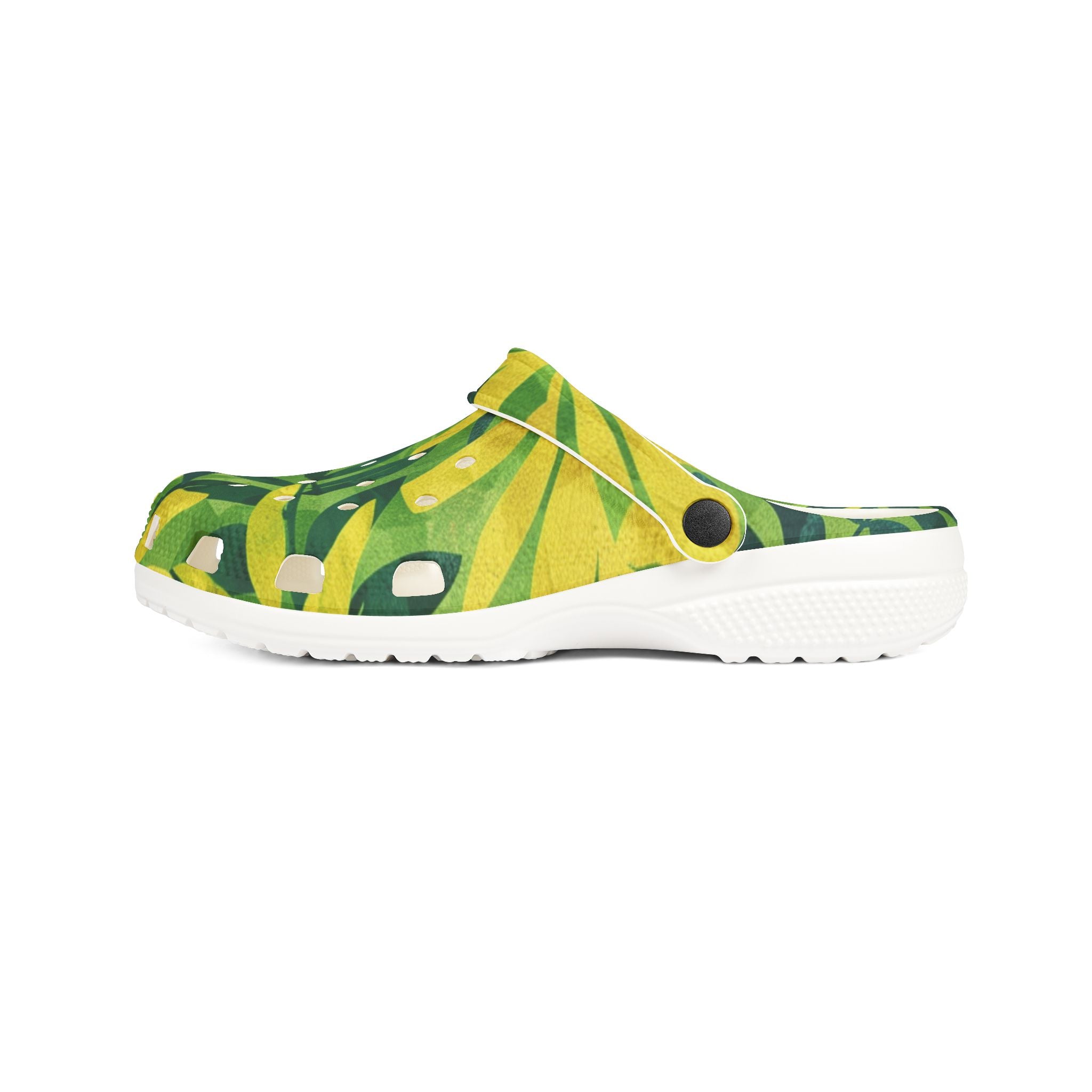 Green Leaf x Yellow Leaf x Tropical x Jungle EVA Foam Rubber Shoes (AOP), Artsulli - Art is Long, Life is Short, Shoes, , , , , , , 