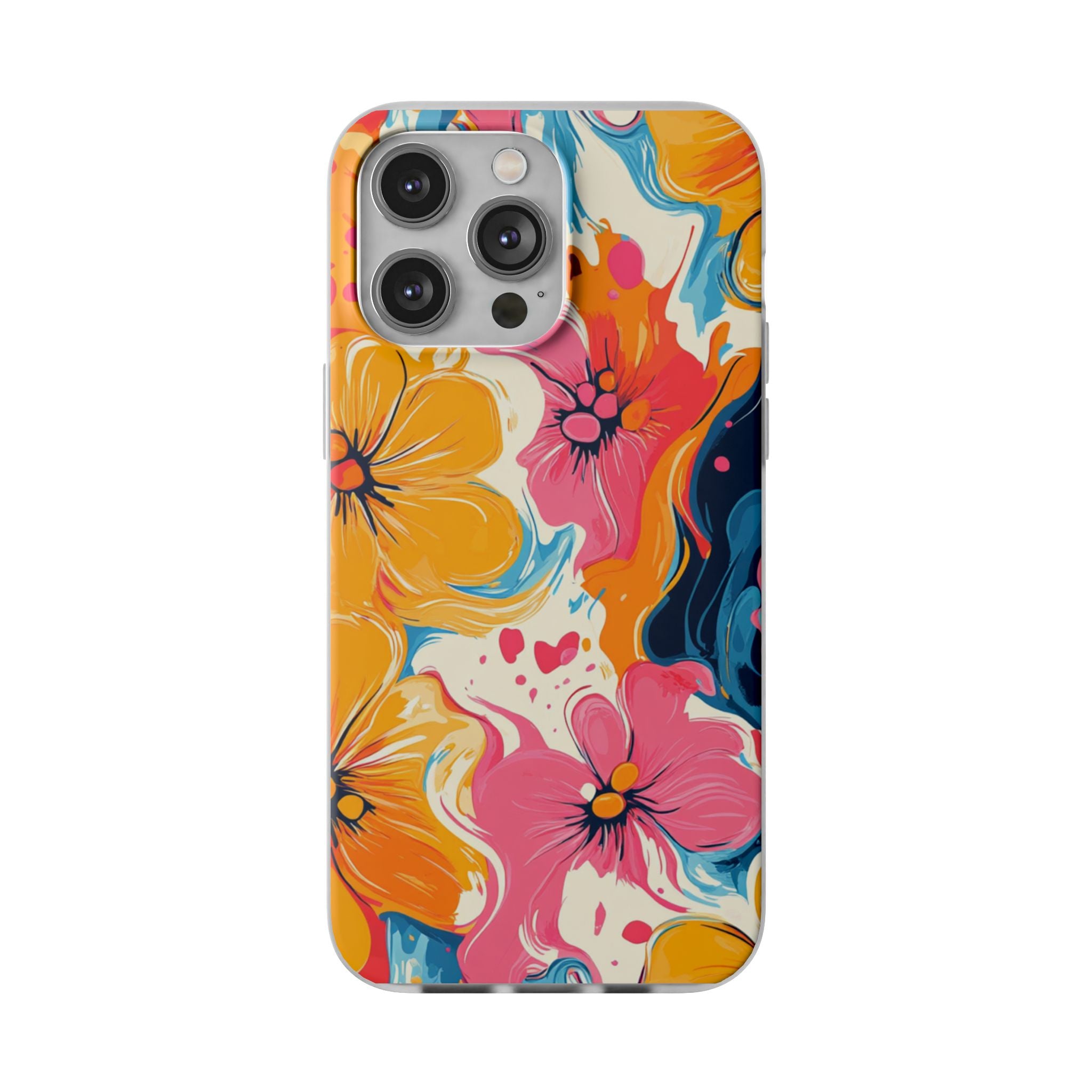 Vibrant Abstract Floral Flexi Case, Artsulli - Art is Long, Life is Short, Phone Case, Size, iPhone 14 Pro Max, , , , , 21532543213356931835