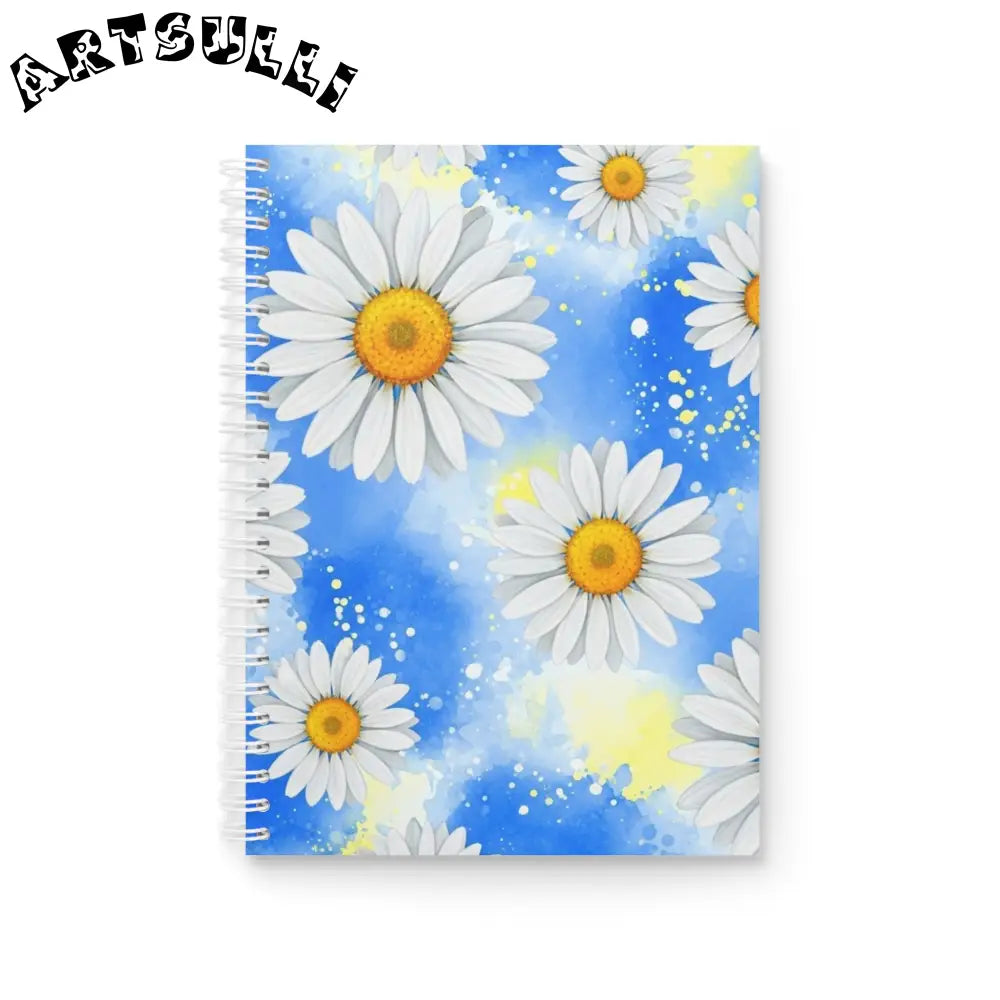 JAKKOUTTHEBXX Daisies Spiral Notebook JAKKOUTTHEBXX Artsulli - Art