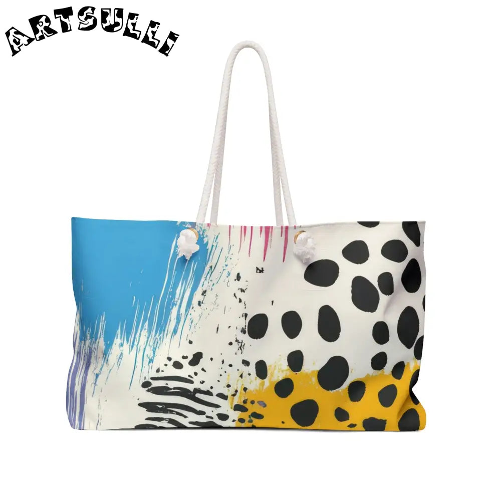 JAKKOUTTHEBXX Rae Zebra Rhapsody Weekender Bag JAKKOUTTHEBXX