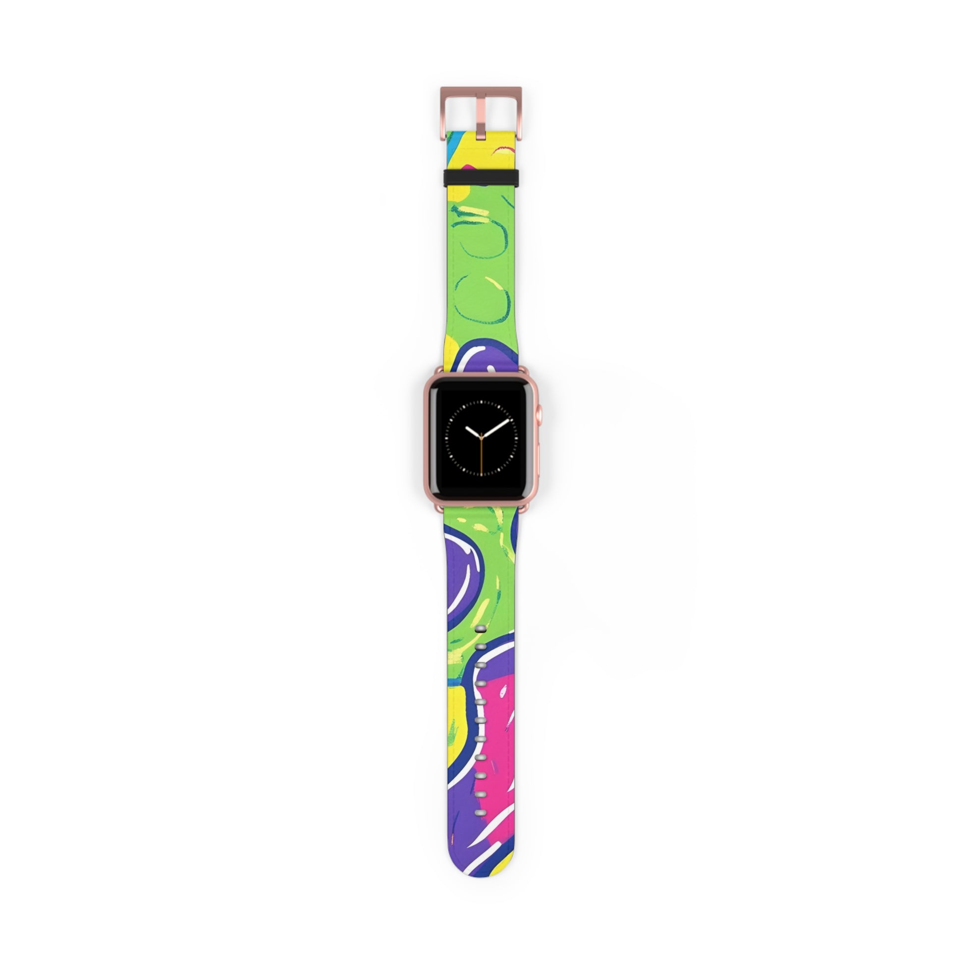 90s Trippy Slime Watch Band, Artsulli - Art is Long, Life is Short, Accessories, Size, 42 - 45 mm, Color, Rose Gold Matte, , , 25108936198049441577