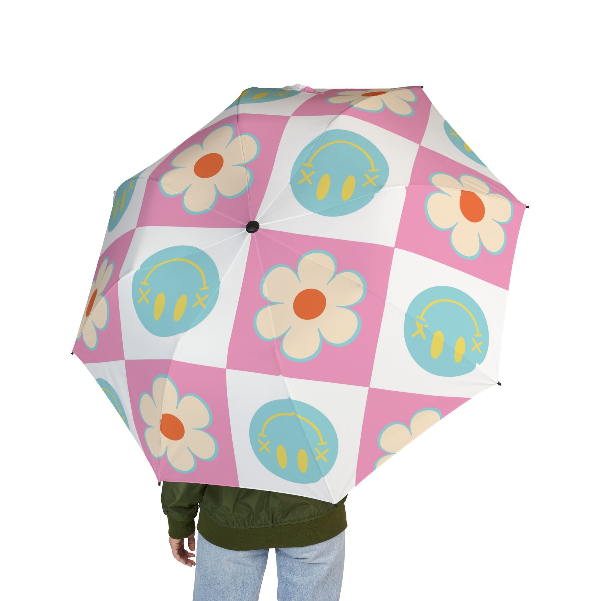 Madotsukis Grin Bloom Semi-Automatic Foldable Umbrella, Artsulli - Art is Long, Life is Short, Accessories, , , , , , , 