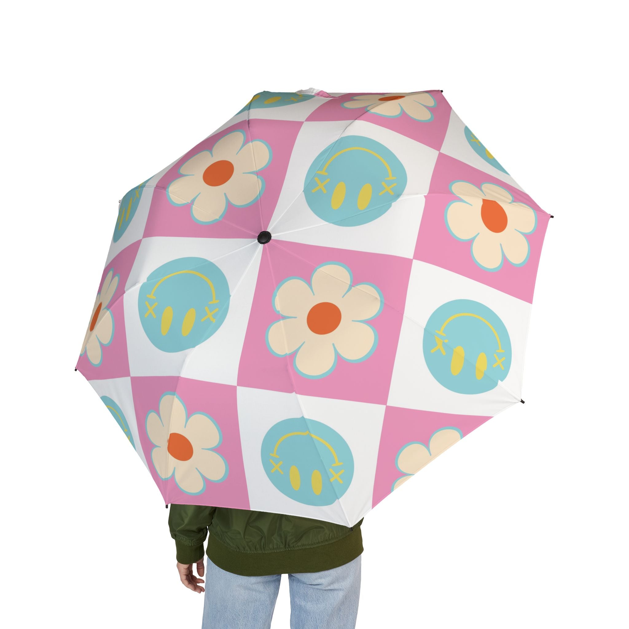 Madotsukis Grin Bloom Semi-Automatic Foldable Umbrella, Artsulli - Art is Long, Life is Short, Accessories, , , , , , , 