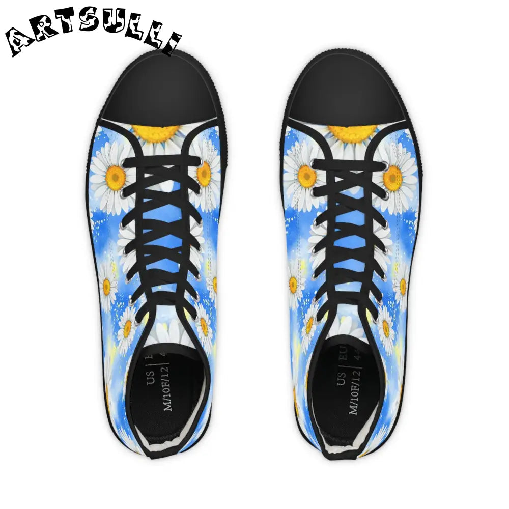 JAKKOUTTHEBXX Daisies II Men’s High Top Sneakers JAKKOUTTHEBXX