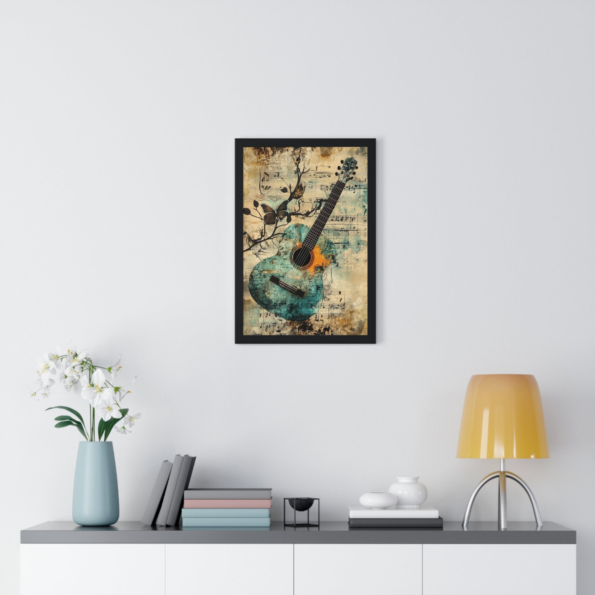 Guitar Type Beat Art Vertical Framed Poster, Artsulli - Art is Long, Life is Short, Poster, , , , , , , 