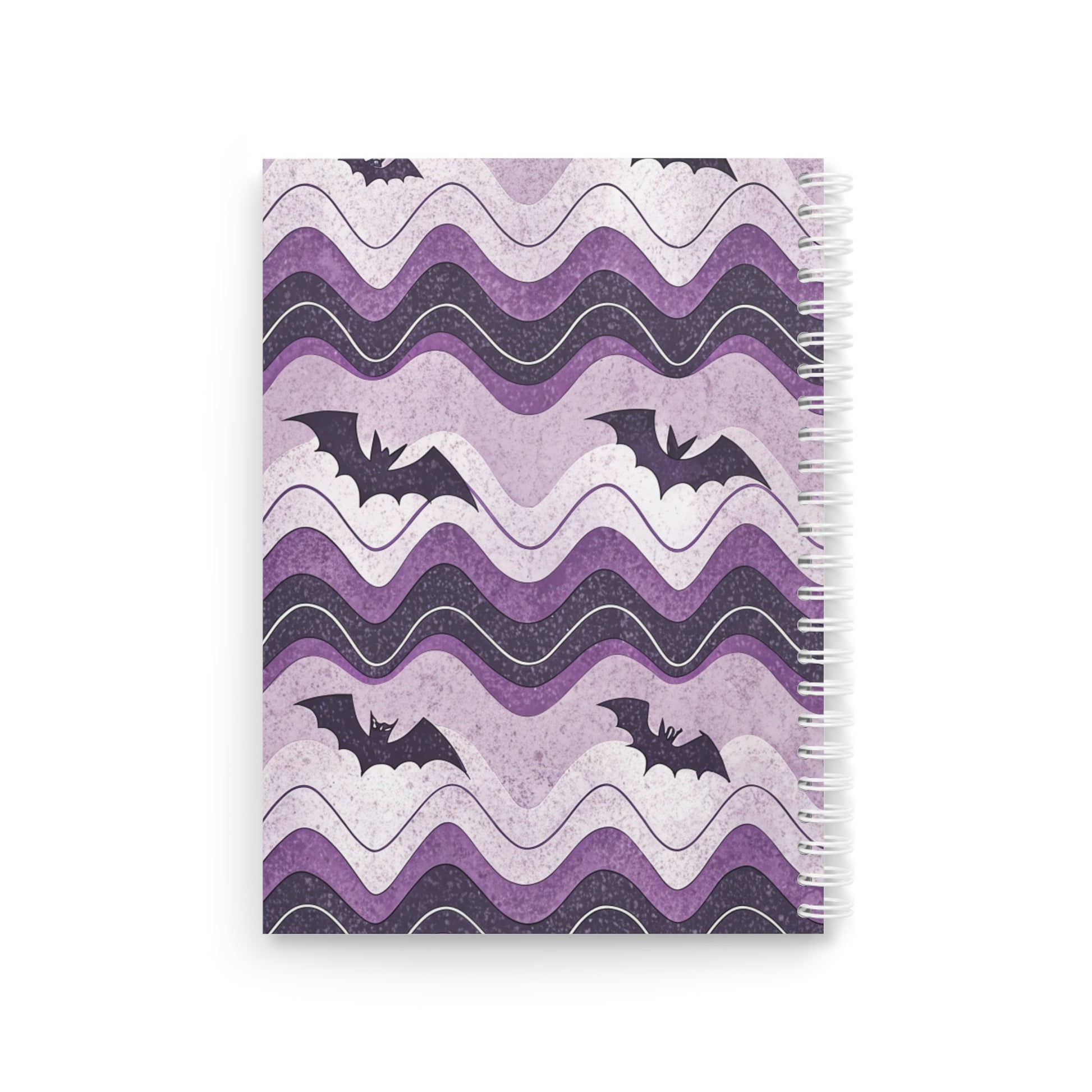 Bat Wave Spiral Notebook, Artsulli - Art is Long, Life is Short, Paper products, , , , , , , 