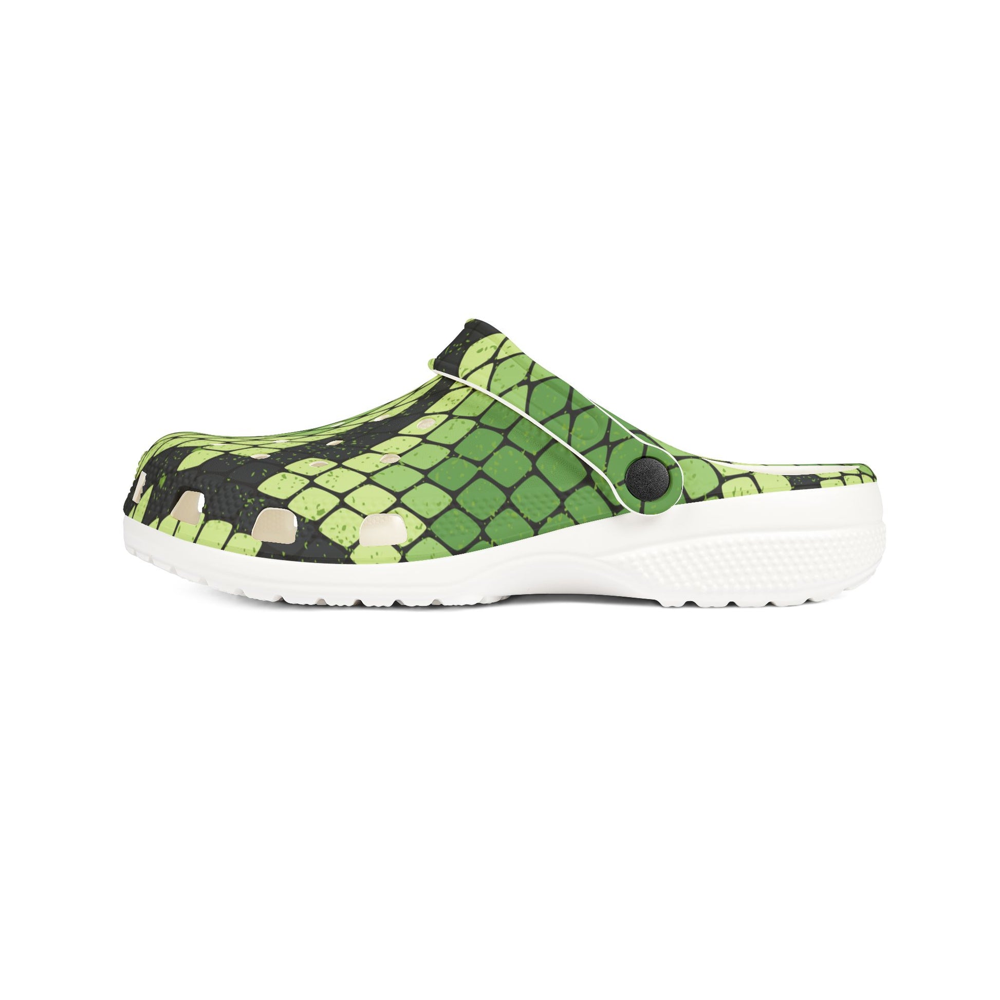 Snake Skin EVA Foam Rubber Shoes (AOP), Artsulli - Art is Long, Life is Short, Shoes, , , , , , , 