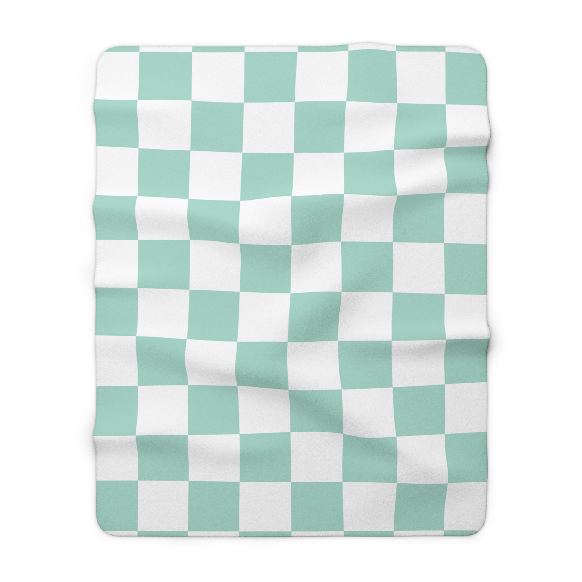 Chessboard Sherpa Fleece Blanket, Artsulli - Art is Long, Life is Short, Home Decor, Size, 60" × 80", , , , , 99905535385583690198