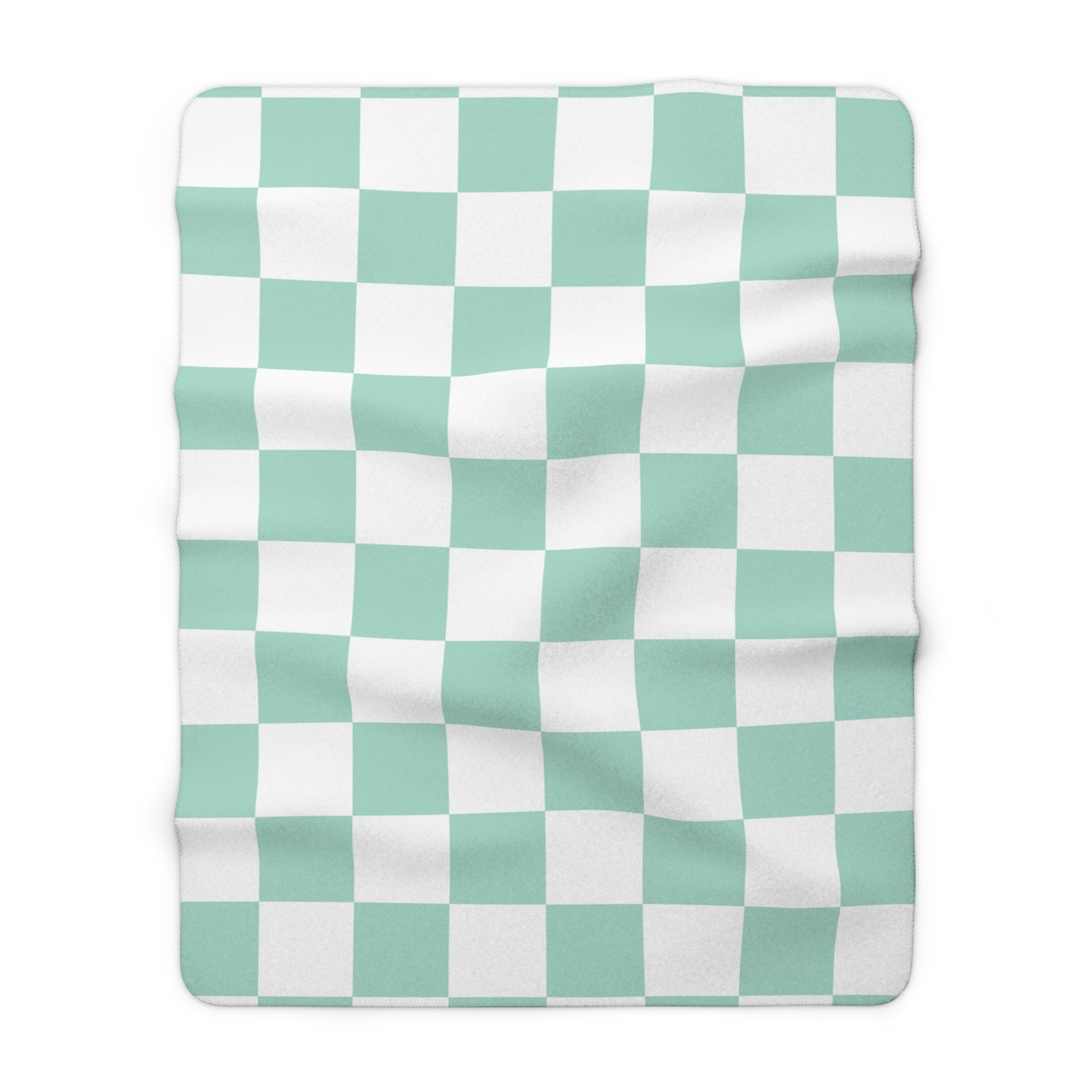 Chessboard Sherpa Fleece Blanket, Artsulli - Art is Long, Life is Short, Home Decor, Size, 60" × 80", , , , , 99905535385583690198
