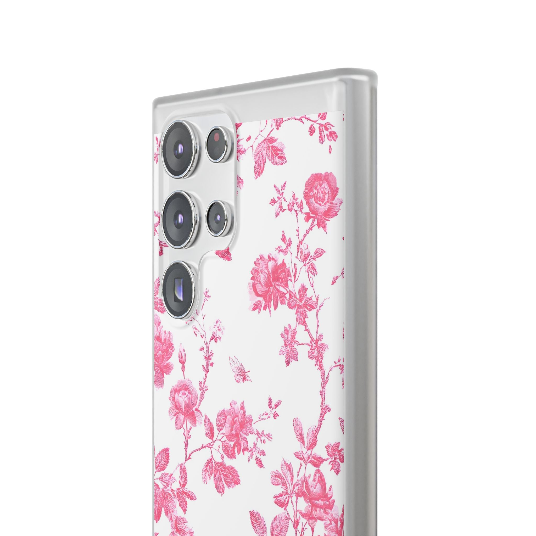 Pink and White Floral iPhone Case