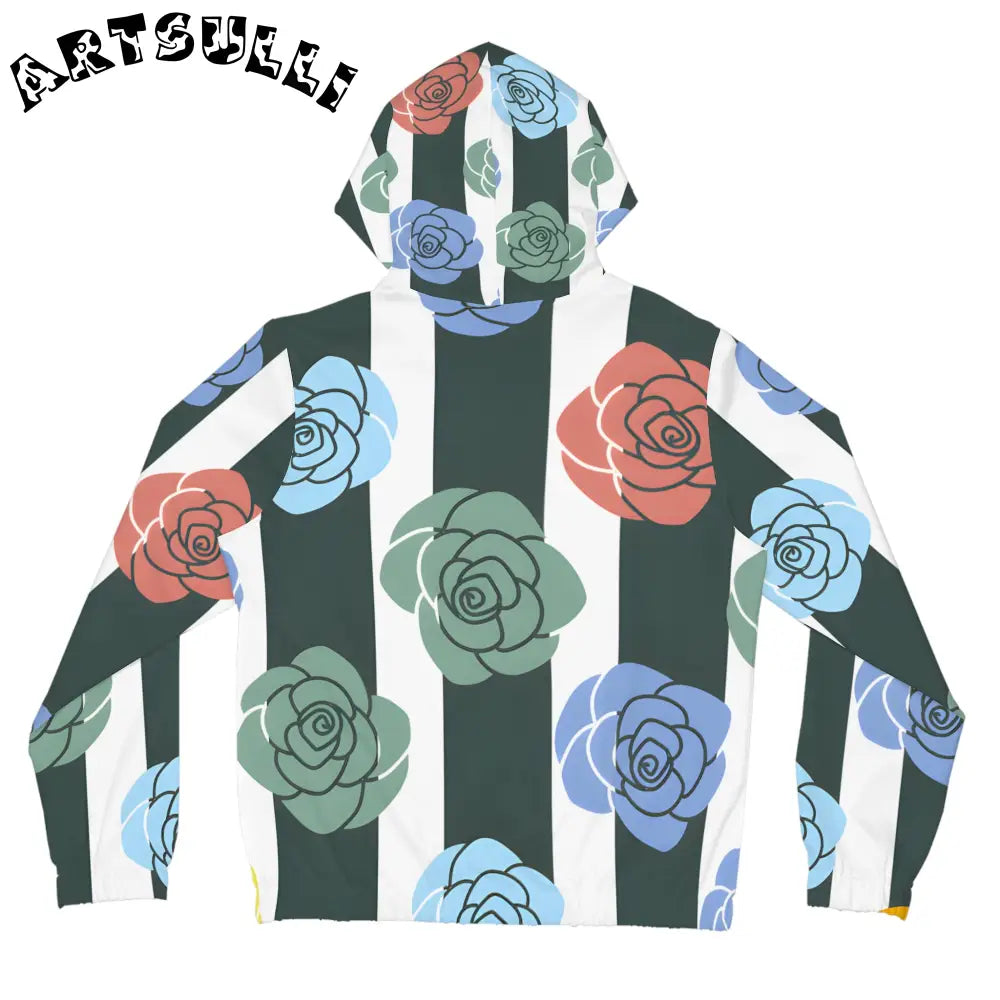 JAKKOUTTHEBXX Stripes x Roses Black and White Women’s Full-Zip
