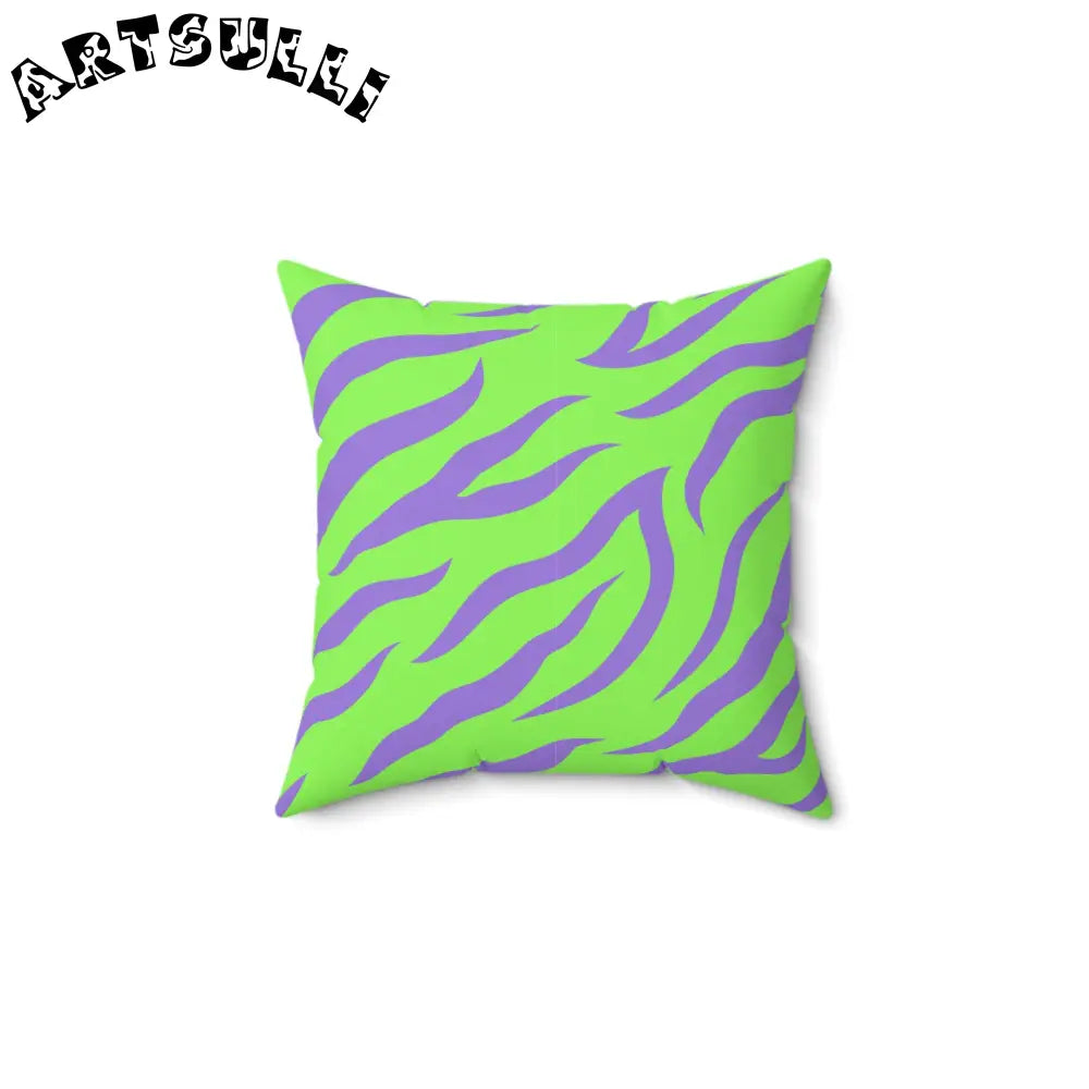 JAKKOUTTHEBXX Tyrannosaurus Print Green and Purple Spun Polyester