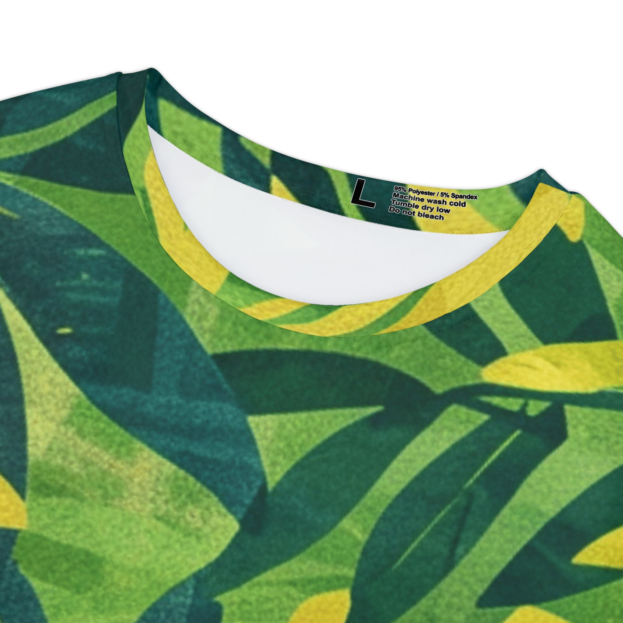 Green Leaf x Yellow Leaf x Tropical x Jungle Women's Short Sleeve Shirt (AOP), Artsulli - Art is Long, Life is Short, All Over Prints, , , , , , , 