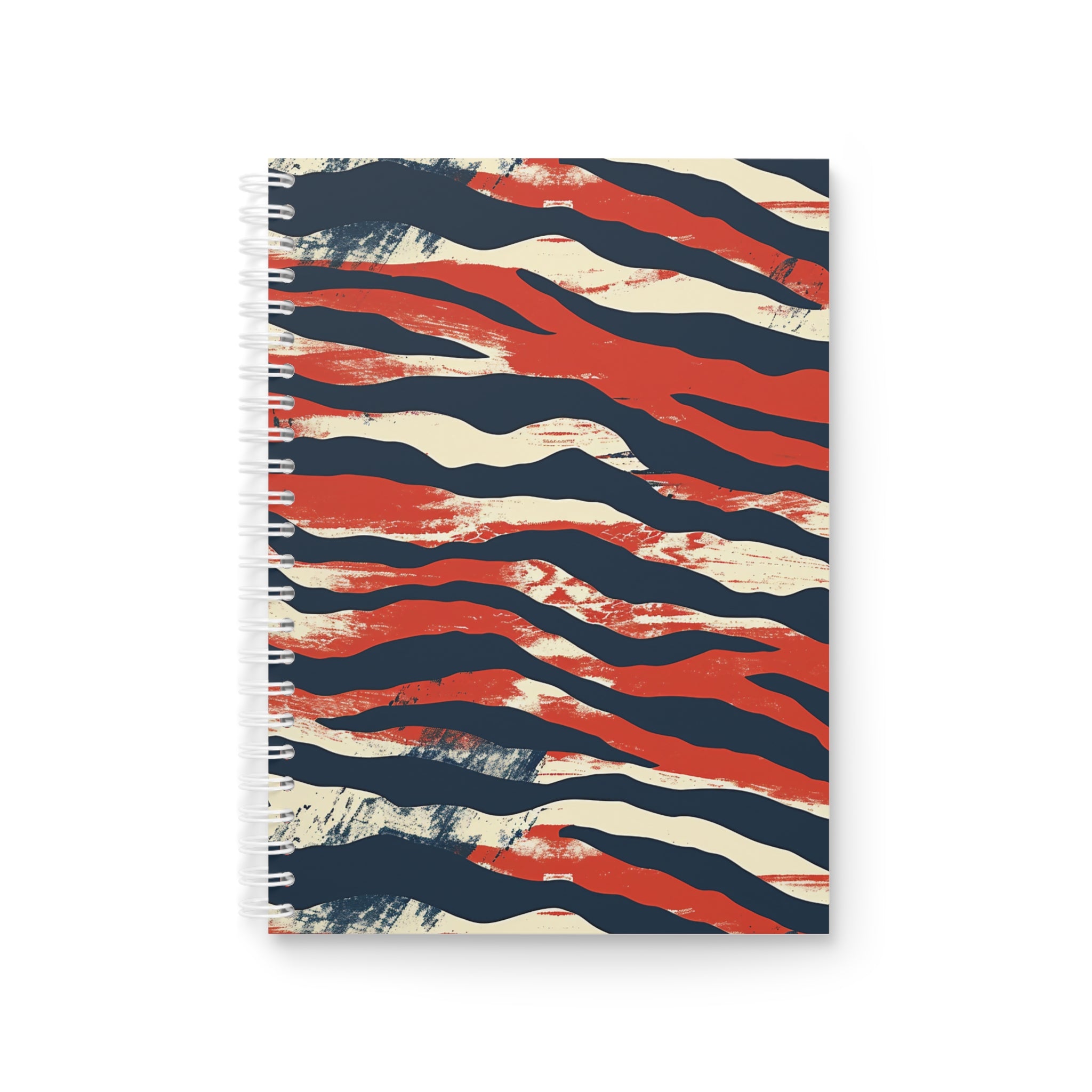 Camo Tiger Stripes Spiral Notebook, Artsulli - Art is Long, Life is Short, Paper products, Size, One Size, , , , , 17869880802614