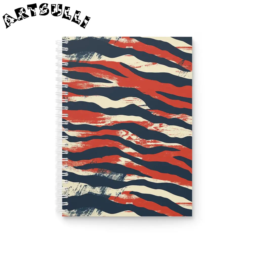 JAKKOUTTHEBXX Camo Tiger Stripes Spiral Notebook JAKKOUTTHEBXX