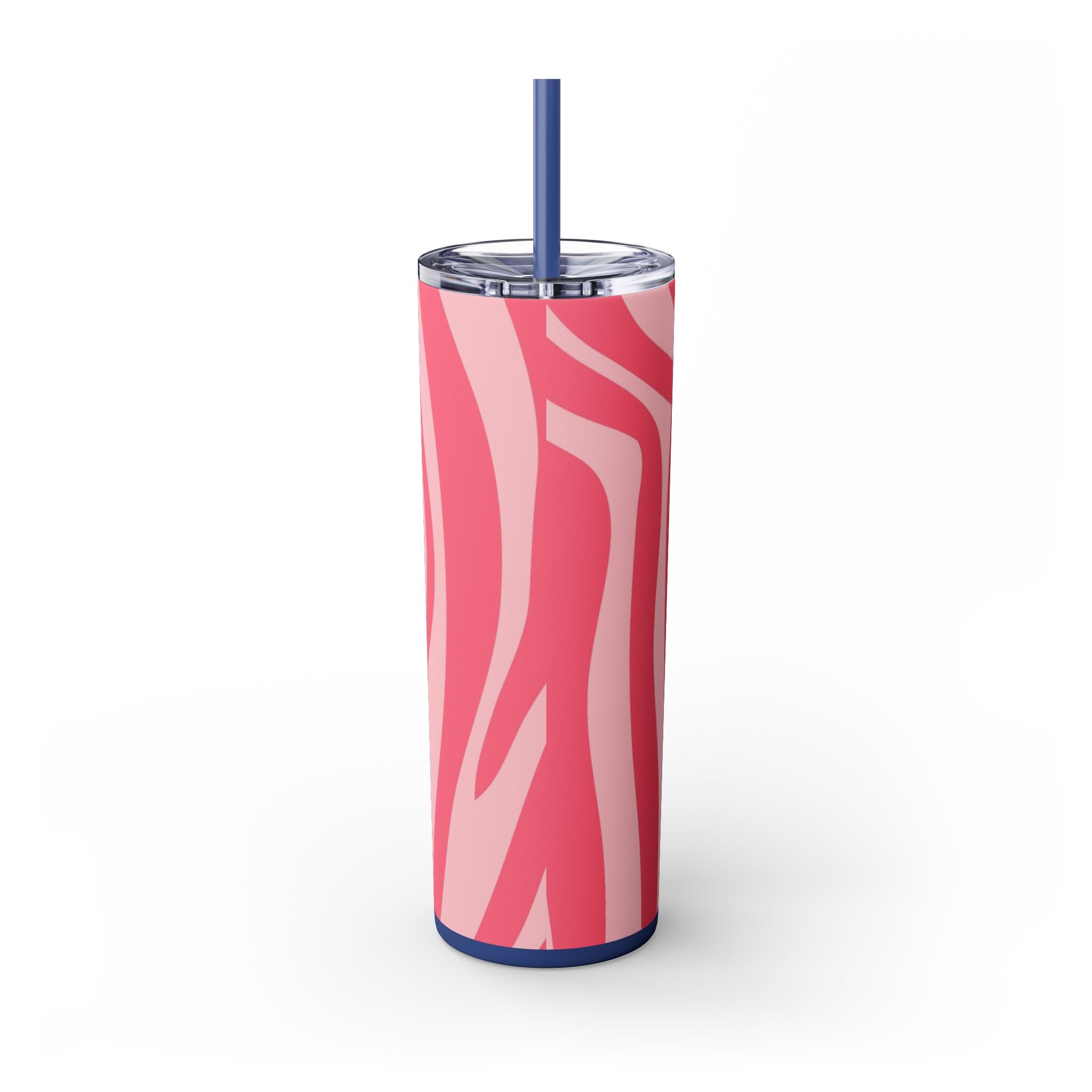Nagels Pink Zebra Skinny Tumbler with Straw, 20oz, Artsulli - Art is Long, Life is Short, Mug, , , , , , , 