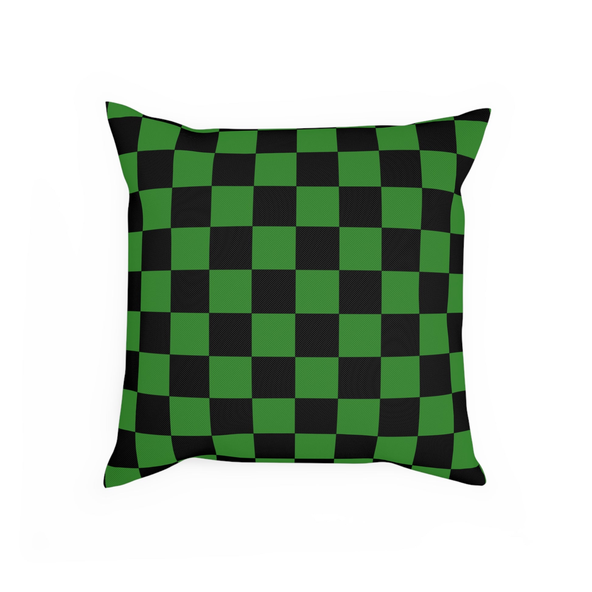 Checkerboard Green and Black Cushion, Artsulli - Art is Long, Life is Short, Home Decor, , , , , , , 