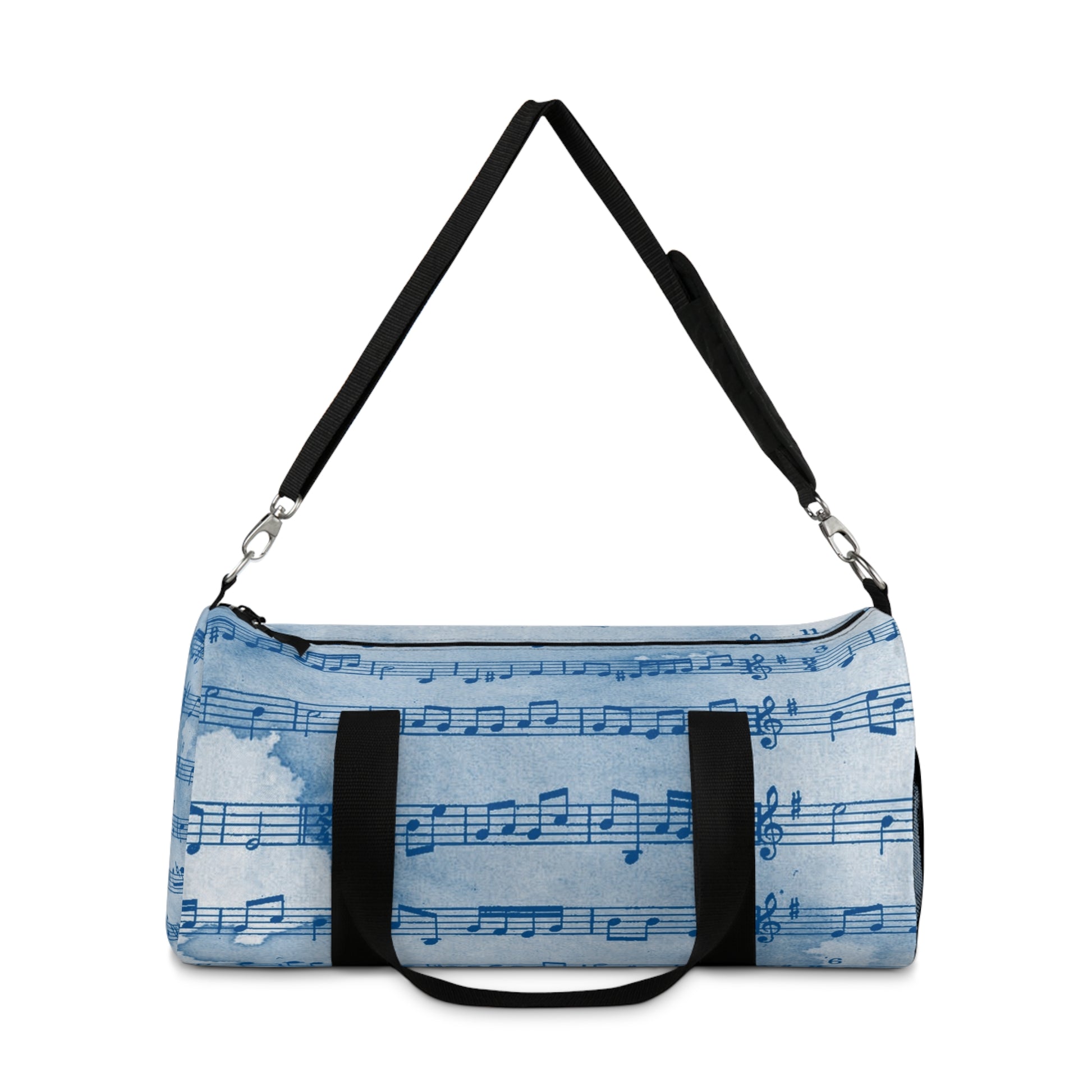 Drip Spill Type Beat Sheet Music Blue Duffel Bag, Artsulli - Art is Long, Life is Short, Bags, , , , , , , 
