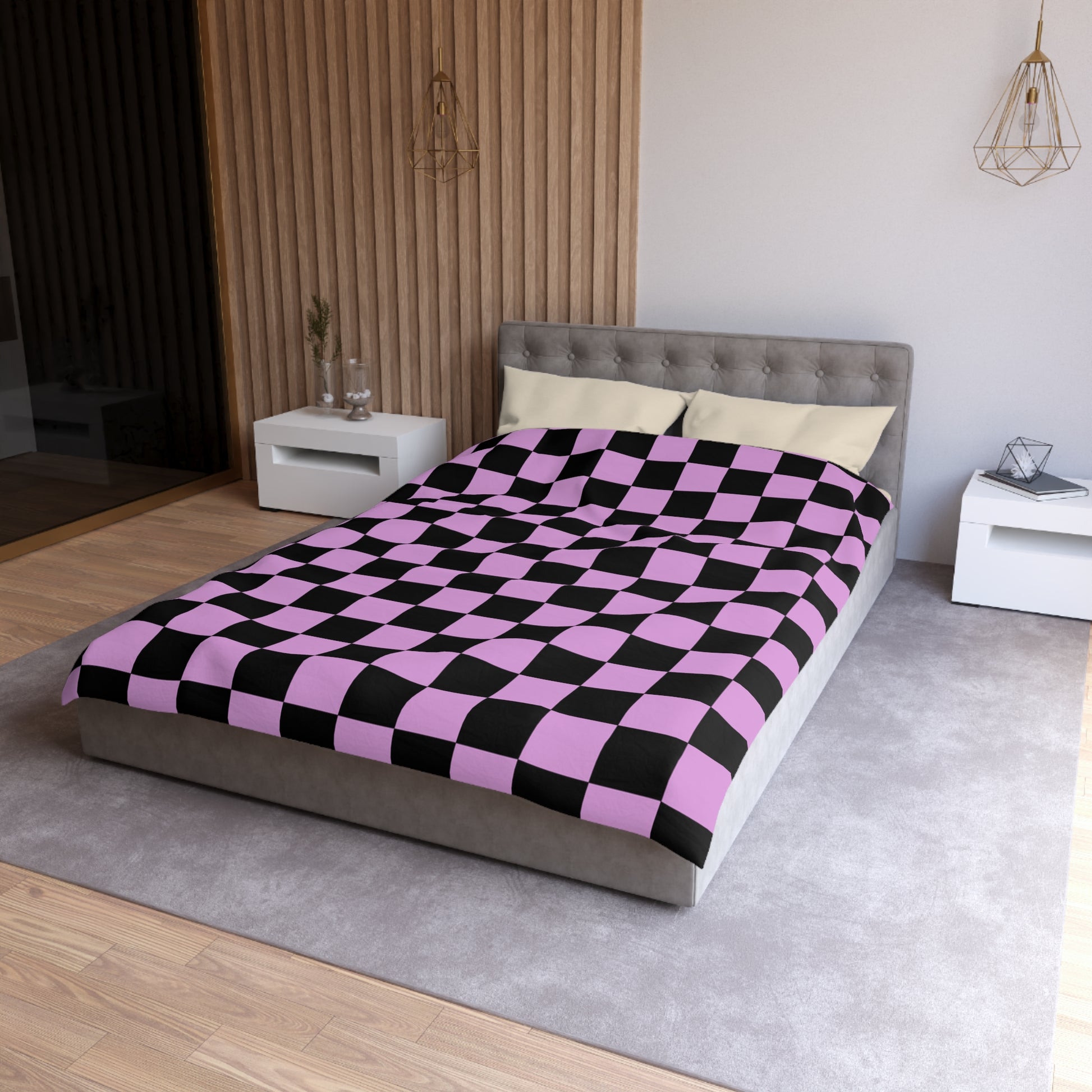 Pixel Punk Vision Microfiber Duvet Cover, Artsulli - Art is Long, Life is Short, Home Decor, , , , , , , 