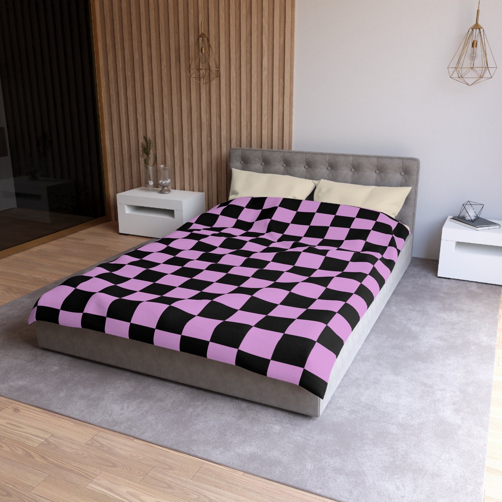 Pixel Punk Vision Microfiber Duvet Cover, Artsulli - Art is Long, Life is Short, Home Decor, , , , , , , 
