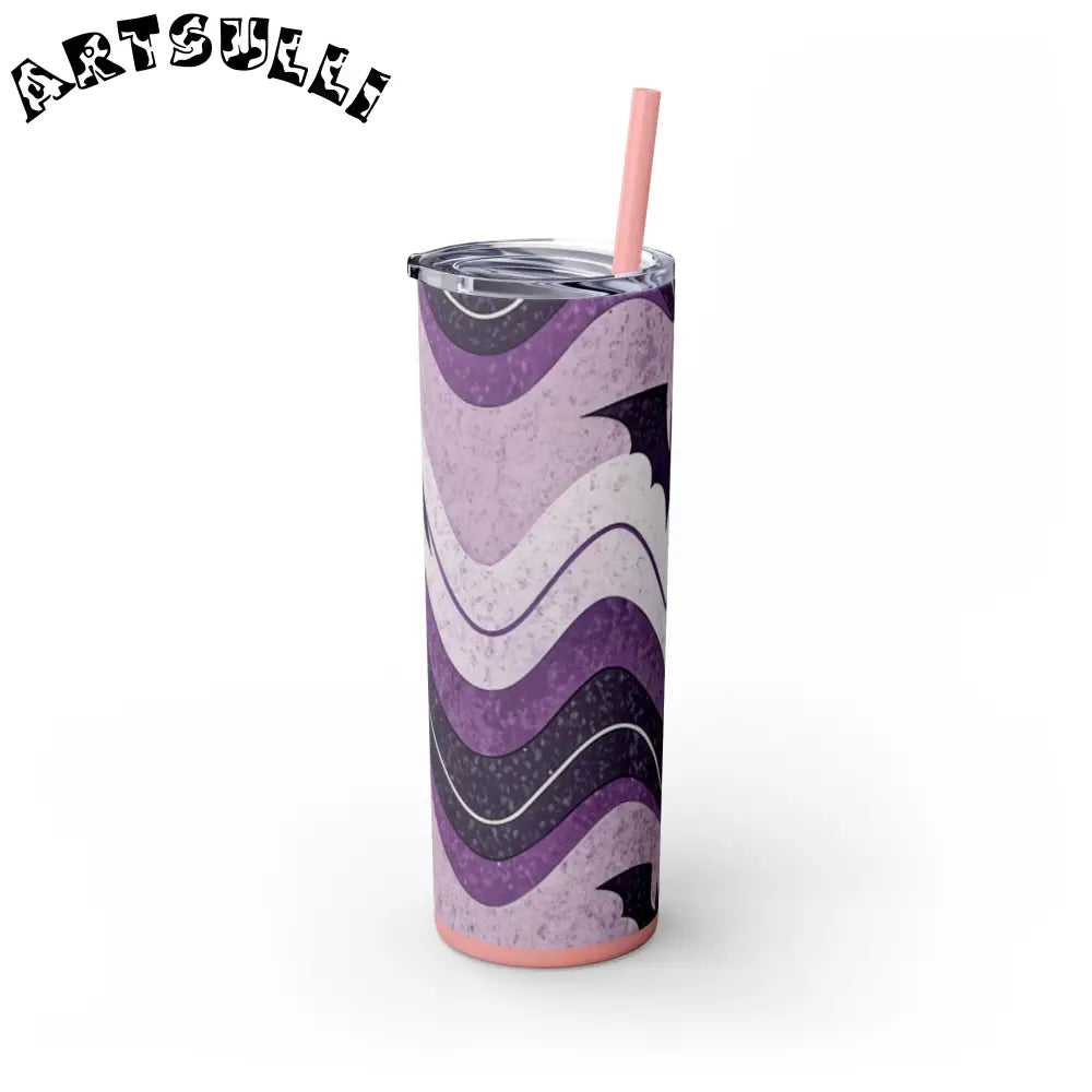 JAKKOUTTHEBXX Bat Wave Skinny Tumbler with Straw 20oz JAKKOUTTHEBXX