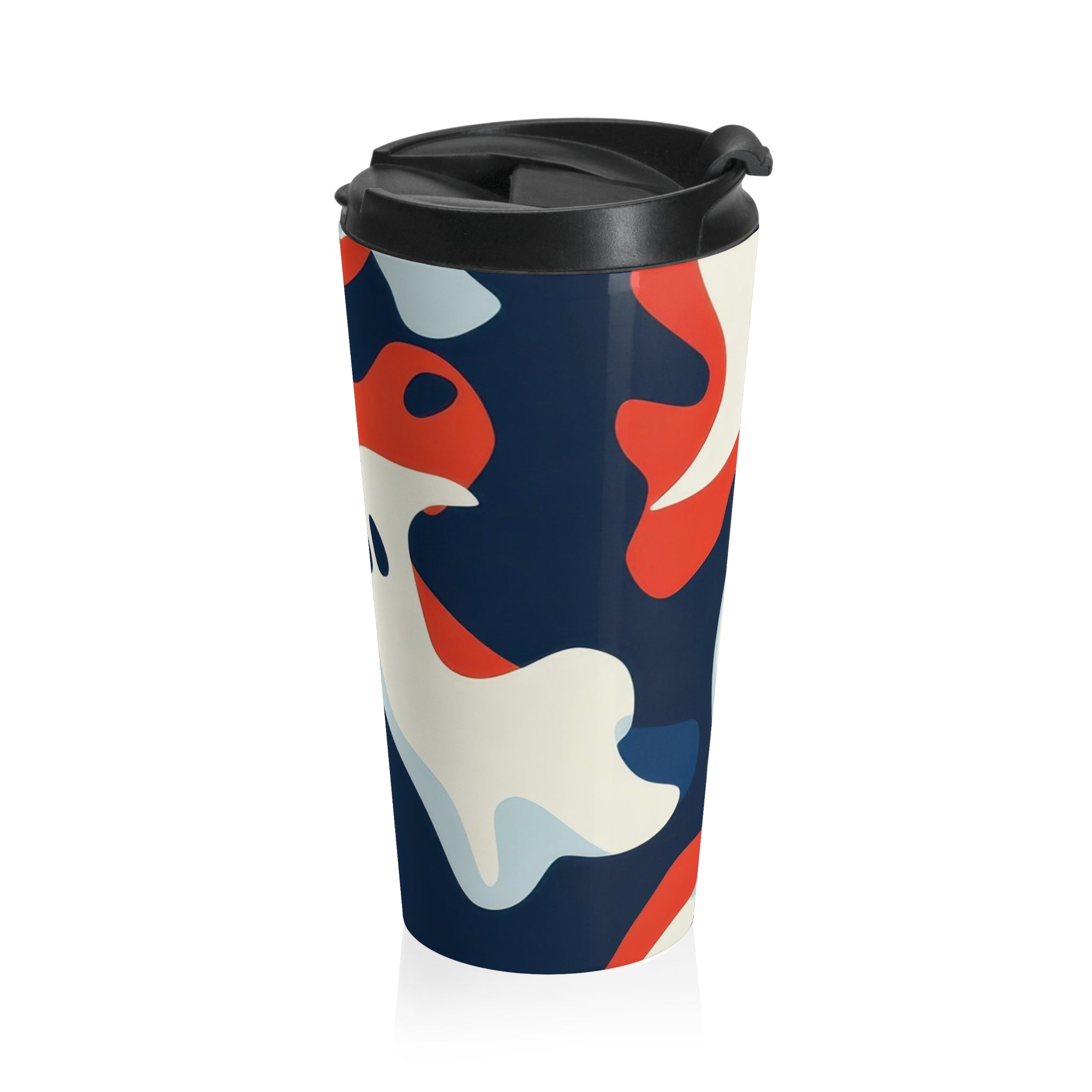 Camo Ghosts Stainless Steel Travel Mug, Artsulli - Art is Long, Life is Short, Mug, , , , , , , 