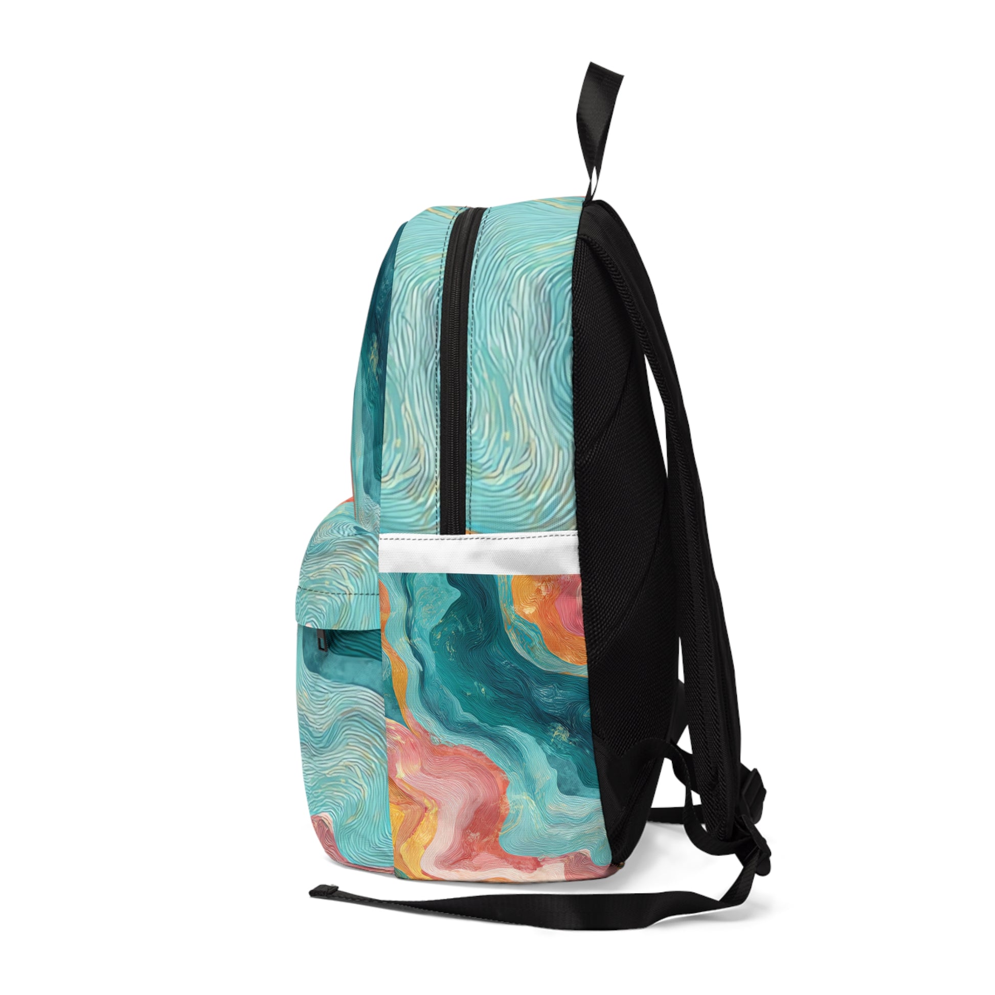 Liquid Marble Spill Unisex Classic Backpack, Artsulli - Art is Long, Life is Short, Bags, , , , , , , 