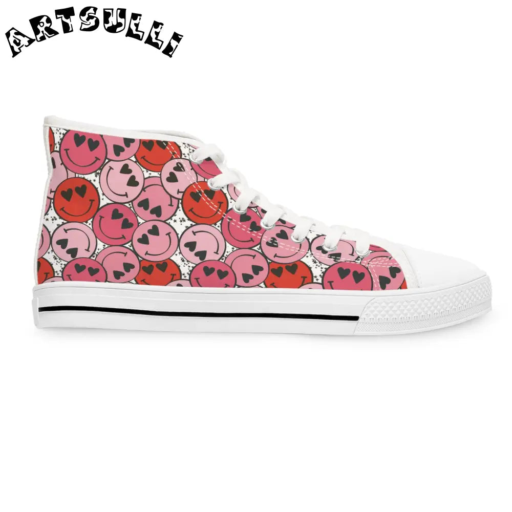 JAKKOUTTHEBXX Smiley Face x Heart Eyes II Pink and Red Women’s High