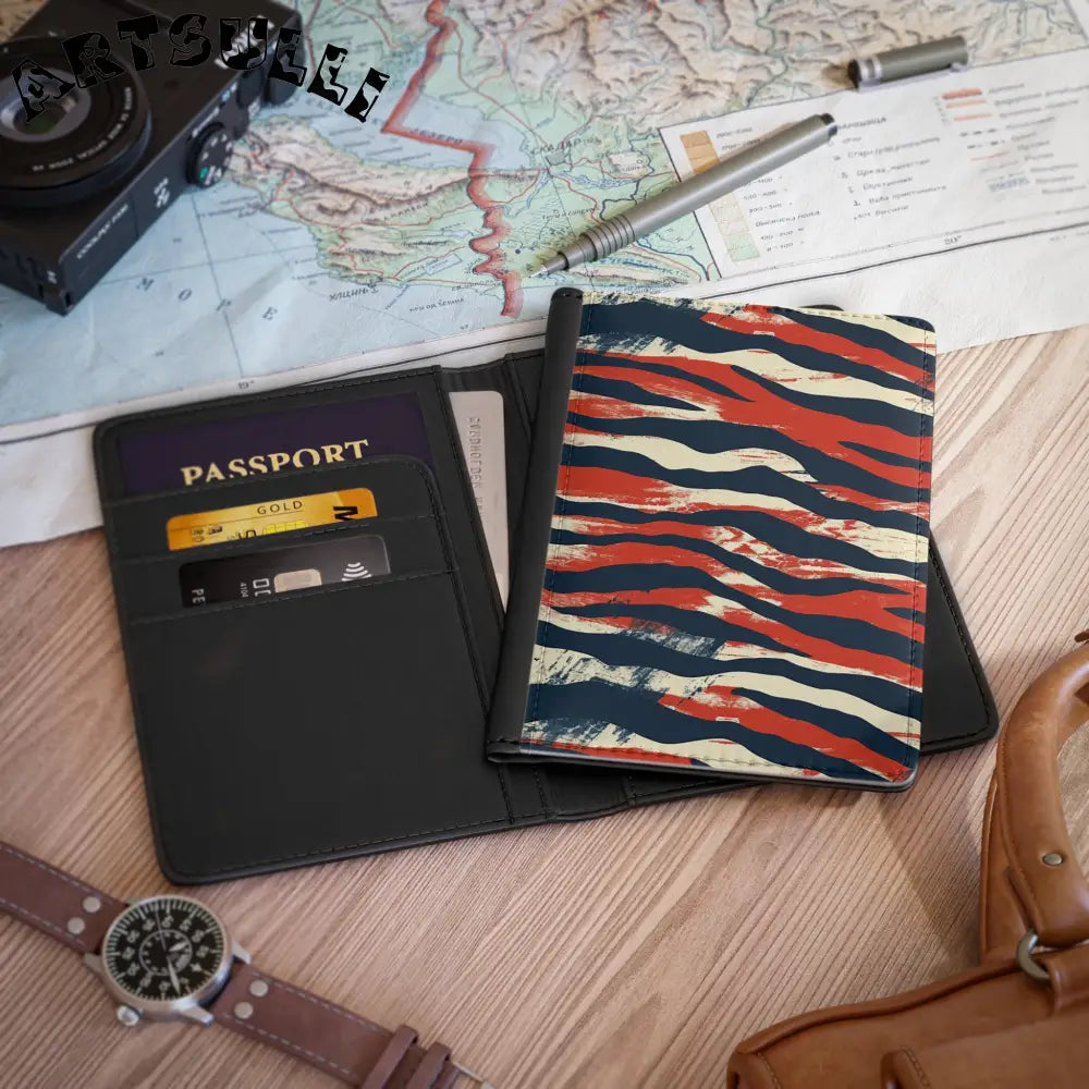 JAKKOUTTHEBXX Capricious Tiger Wave Passport Cover JAKKOUTTHEBXX