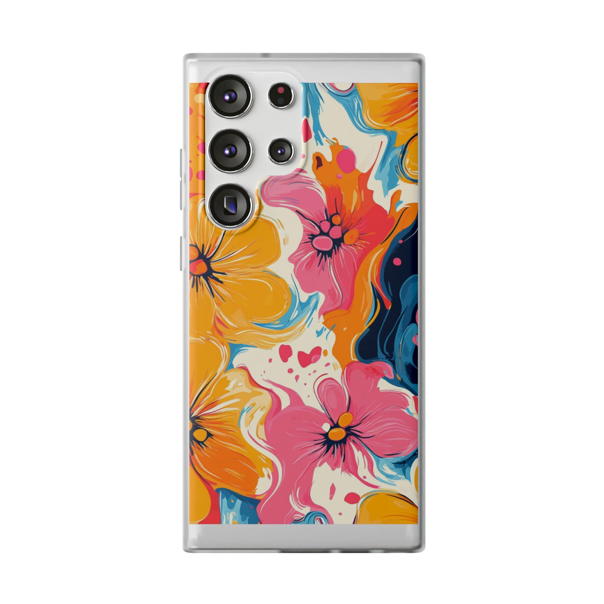 Vibrant Abstract Floral Flexi Case, Artsulli - Art is Long, Life is Short, Phone Case, Size, Samsung Galaxy S23 Ultra, , , , , 22275271857965143133