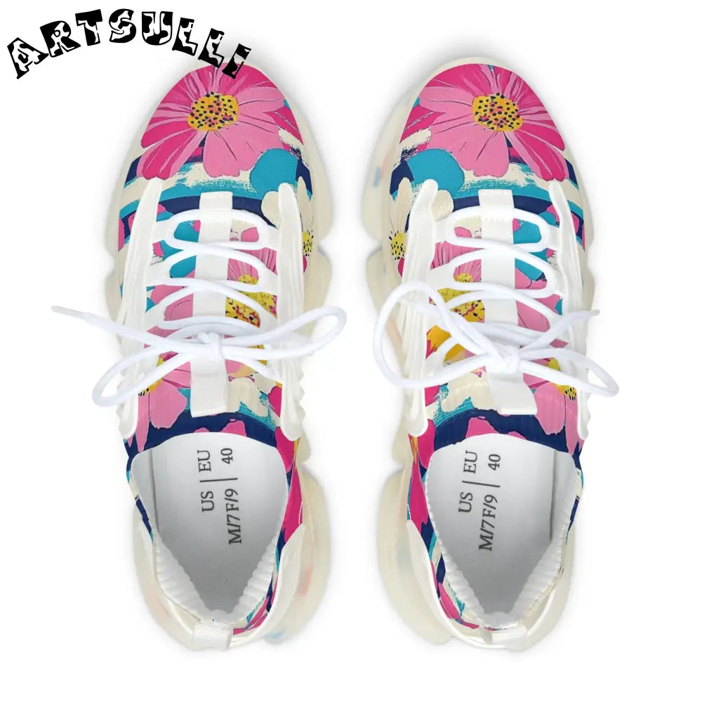 JAKKOUTTHEBXX Dayglo Floral Stripes Multi-Color Women’s Mesh