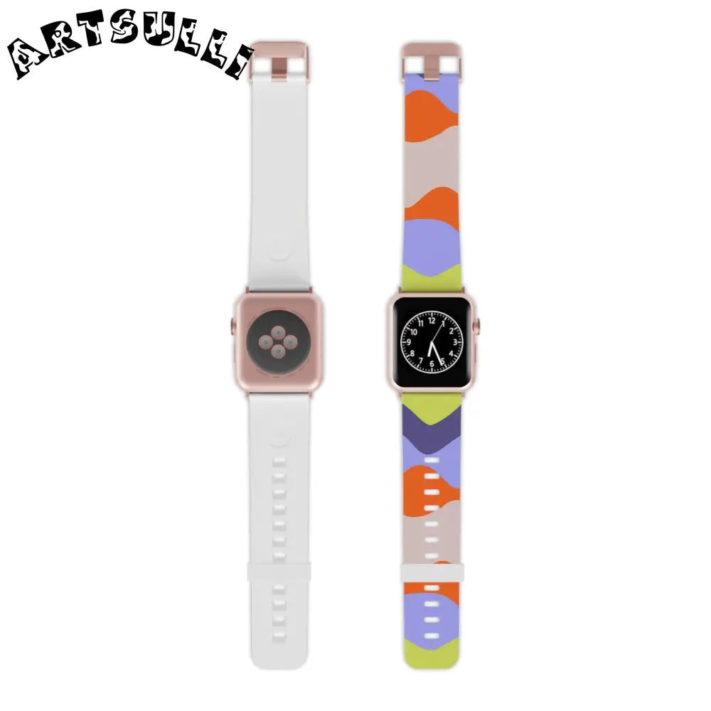 JAKKOUTTHEBXX Waves Red and Blue Watch Band for Apple Watch