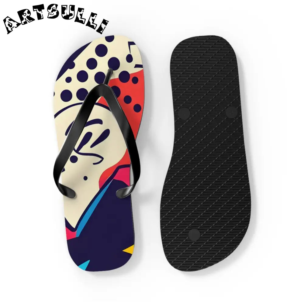 JAKKOUTTHEBXX Comic x Pop Art Flip Flops JAKKOUTTHEBXX Artsulli