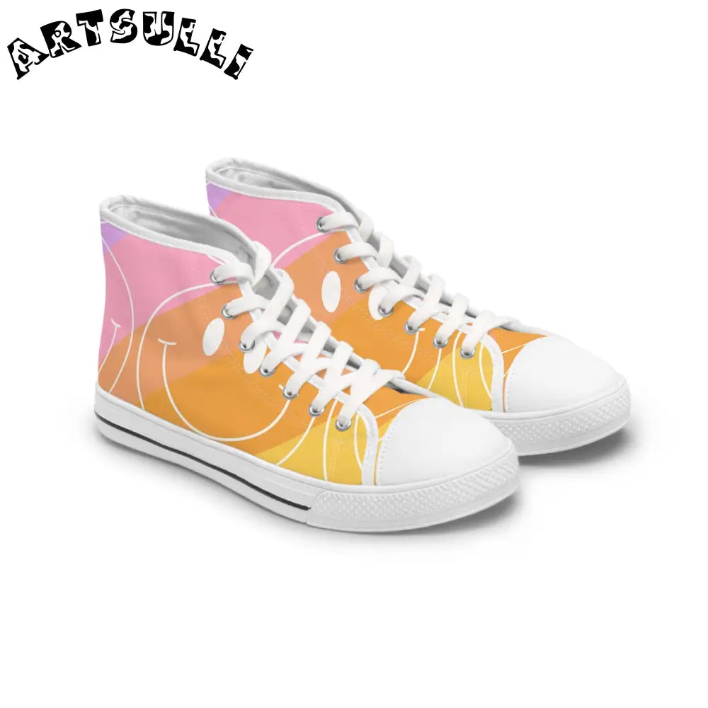 JAKKOUTTHEBXX Smiley Face x Rainbow Stripes Multi-Color Women’s High