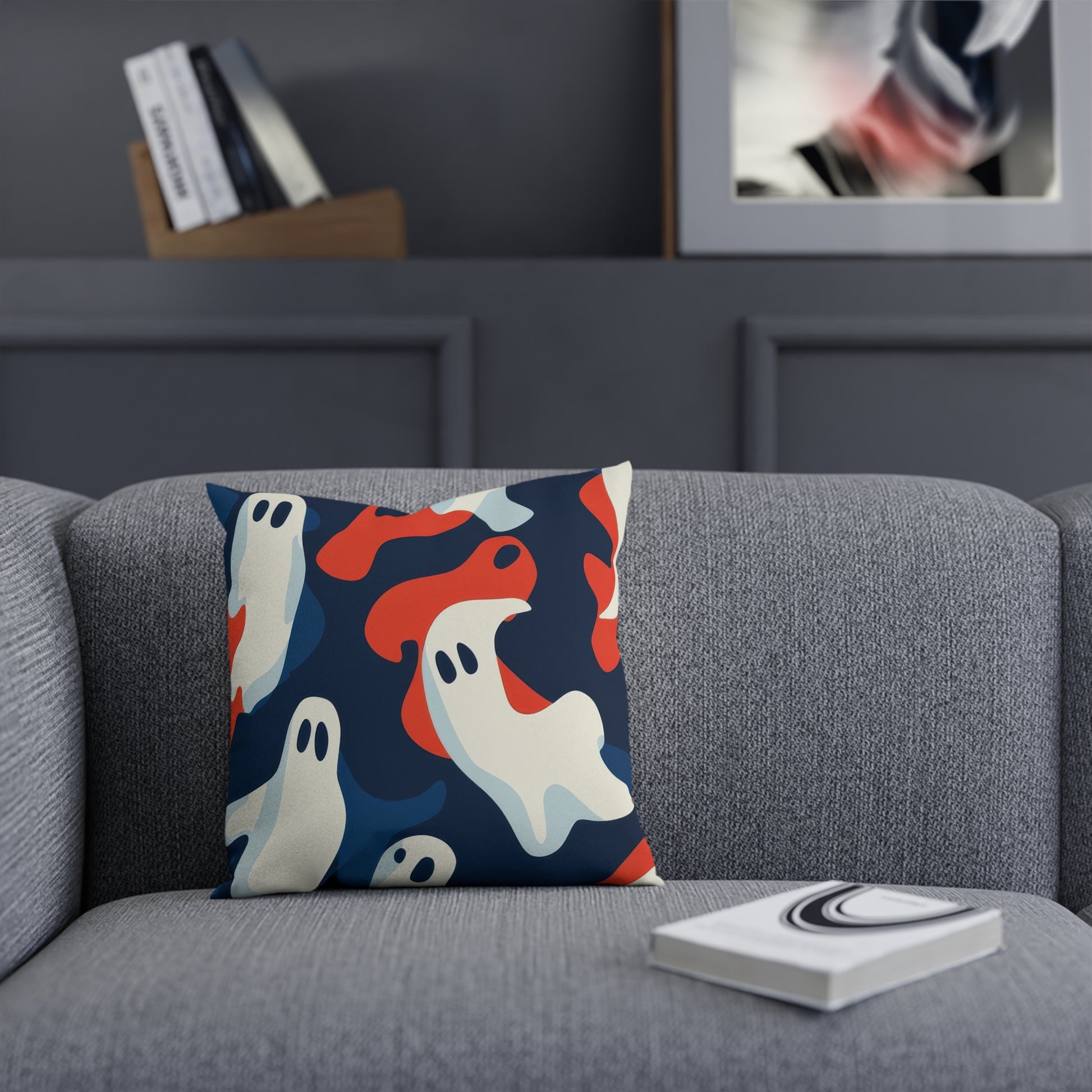 Camo Ghosts Cushion, Artsulli - Art is Long, Life is Short, Home Decor, , , , , , , 