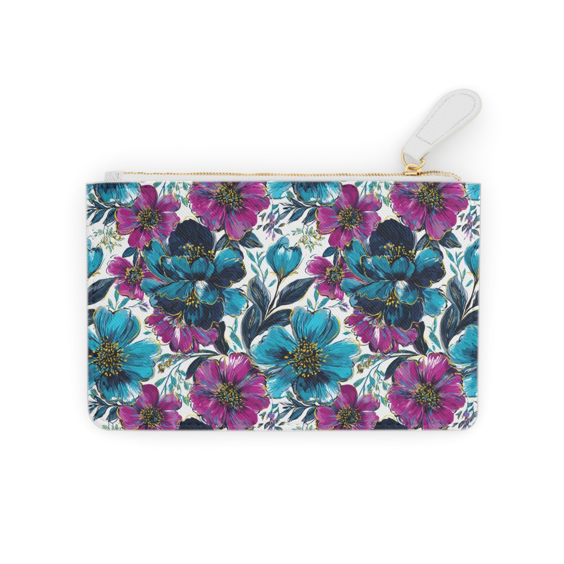 Mini Clutch Bag, Artsulli - Art is Long, Life is Short, Bags, Size, 6.3” x 4”, Color, White, , , 15033216874947672835