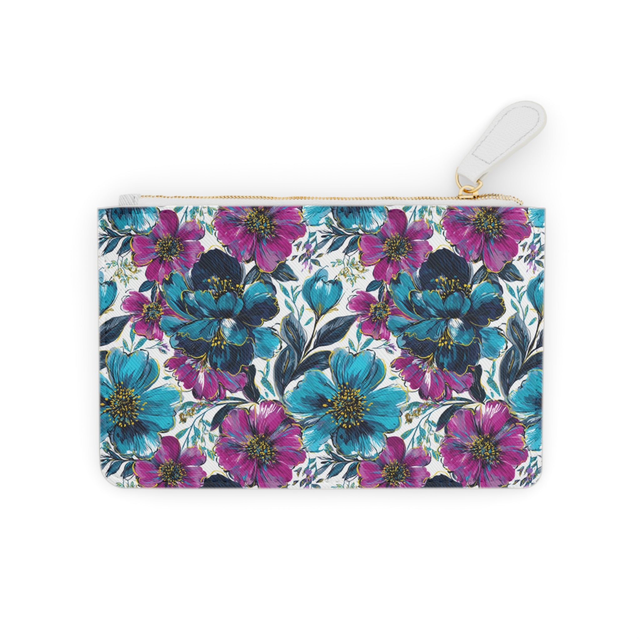 Mini Clutch Bag, Artsulli - Art is Long, Life is Short, Bags, Size, 6.3” x 4”, Color, White, , , 15033216874947672835