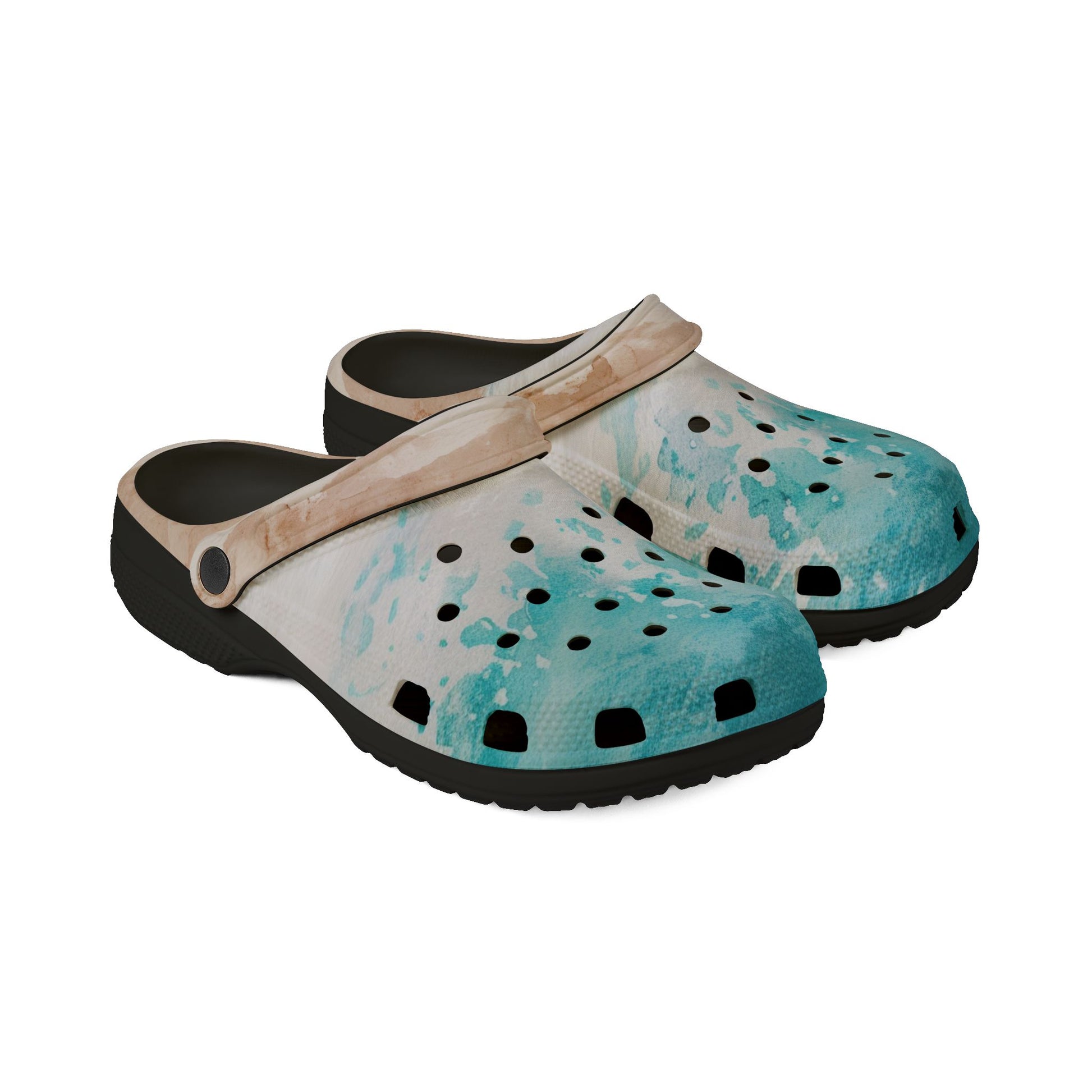 Seashore II EVA Foam Rubber Shoes (AOP), Artsulli - Art is Long, Life is Short, Shoes, , , , , , , 